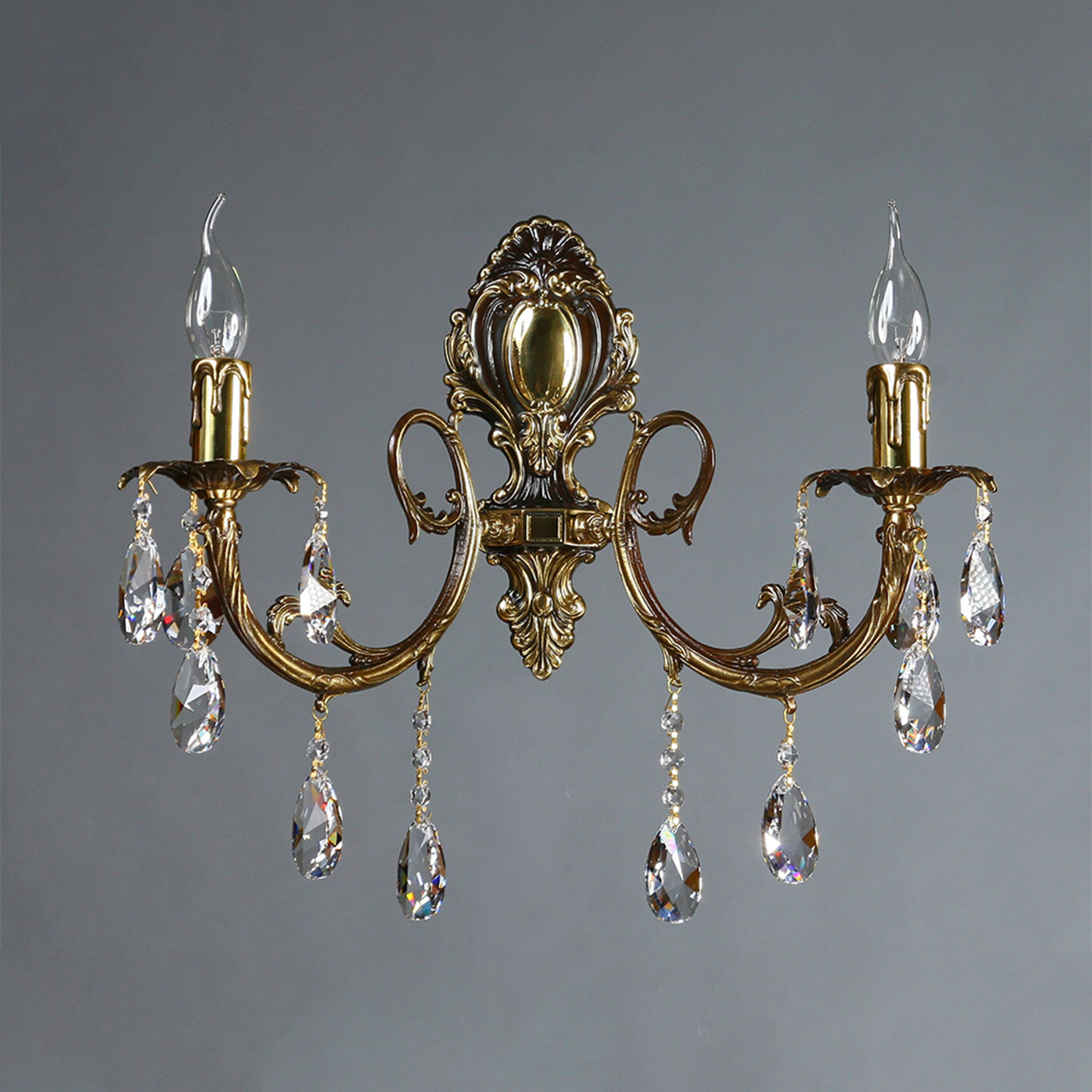 Настенное бра Ambiente 8888/2 PB Honey Leaf