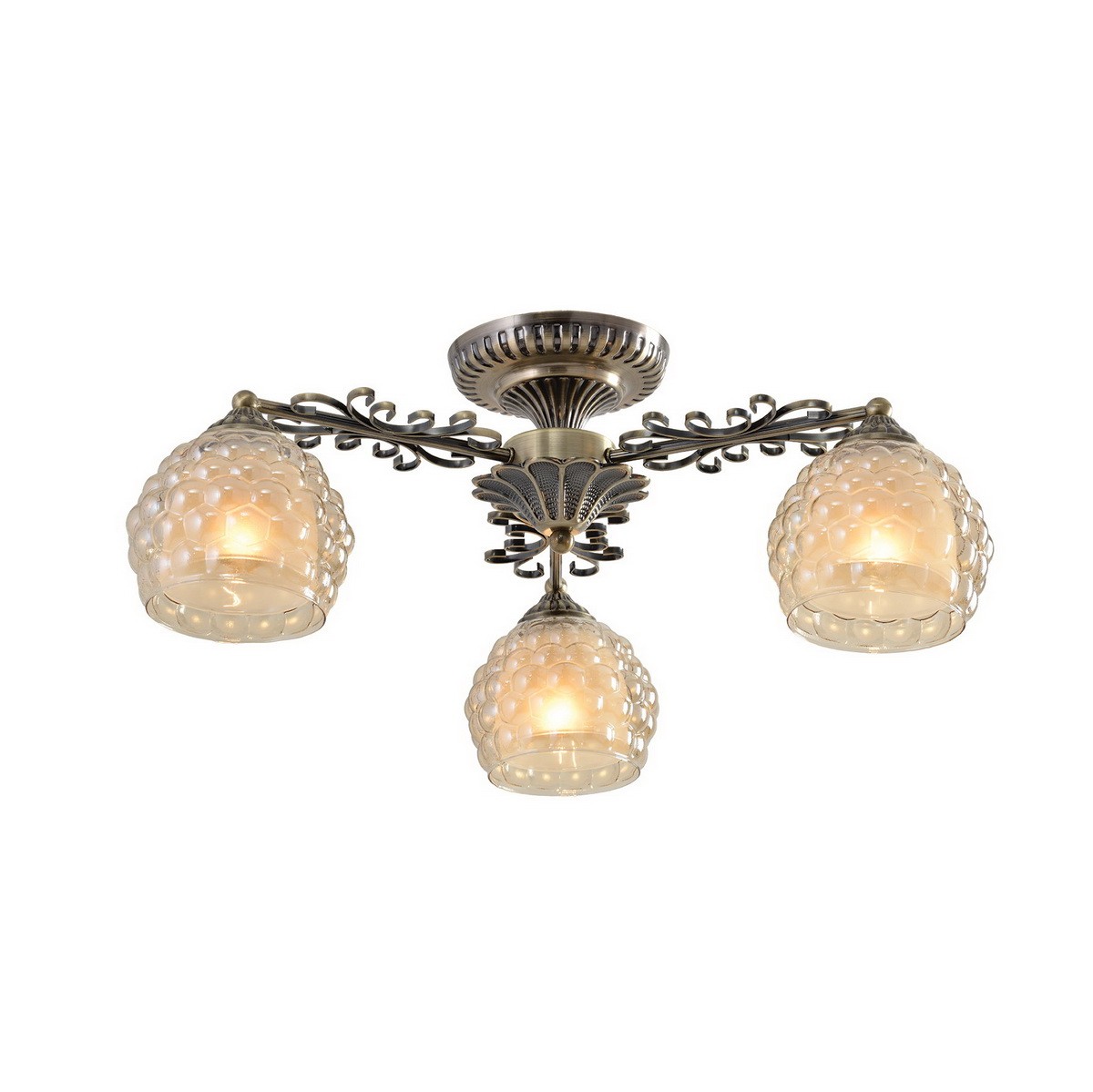 Потолочная люстра ID lamp Bella 285/3PF-Oldbronze