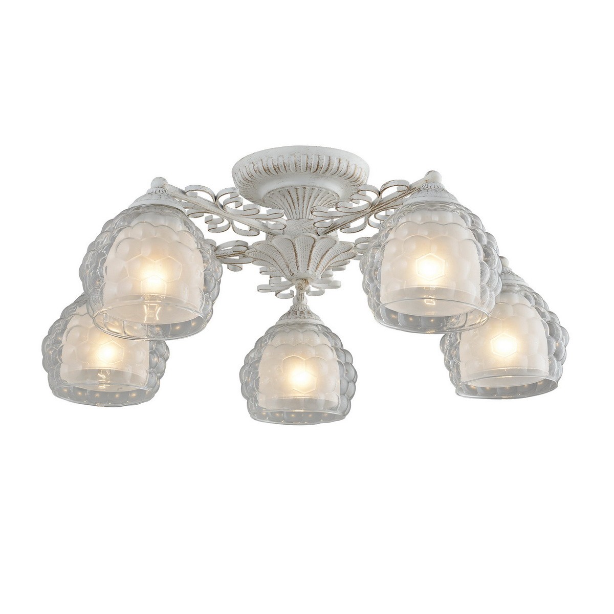Потолочная люстра ID lamp Bella 285/5PF-Whitepatina