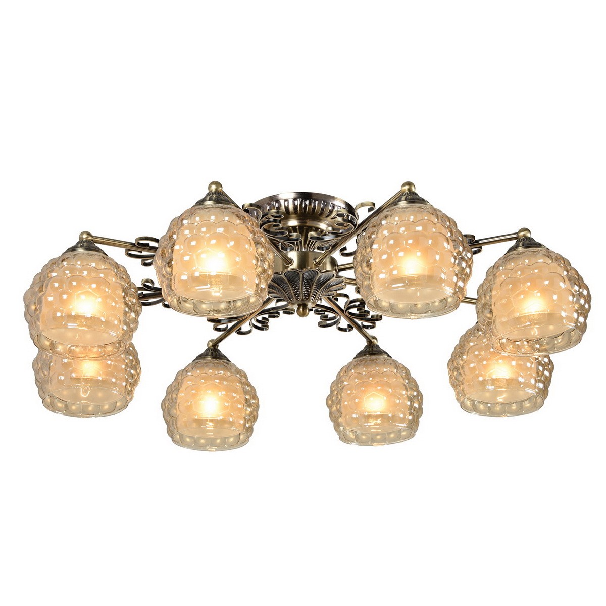 Потолочная люстра ID lamp Bella 285/8PF-Oldbronze