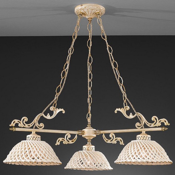 Подвесная люстра La Lampada 664 L 664/3.17 Ceramic Cream