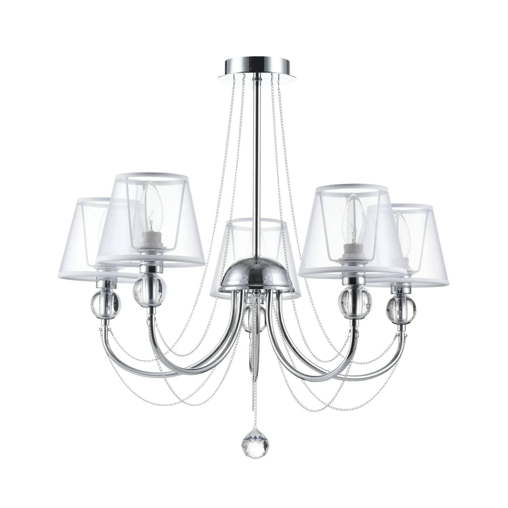 Люстра на штанге Freya Beverly FR5661-PL-05-CH