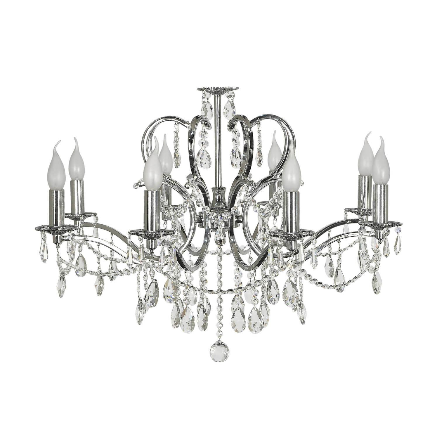 Подвесная хрустальная люстра Pisani Arti Lampadari Pisani E 1.1.8.601 N