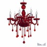 Подвесная хрустальная люстра Giudecca Ideal Lux GIUDECCA SP6 ROSSO