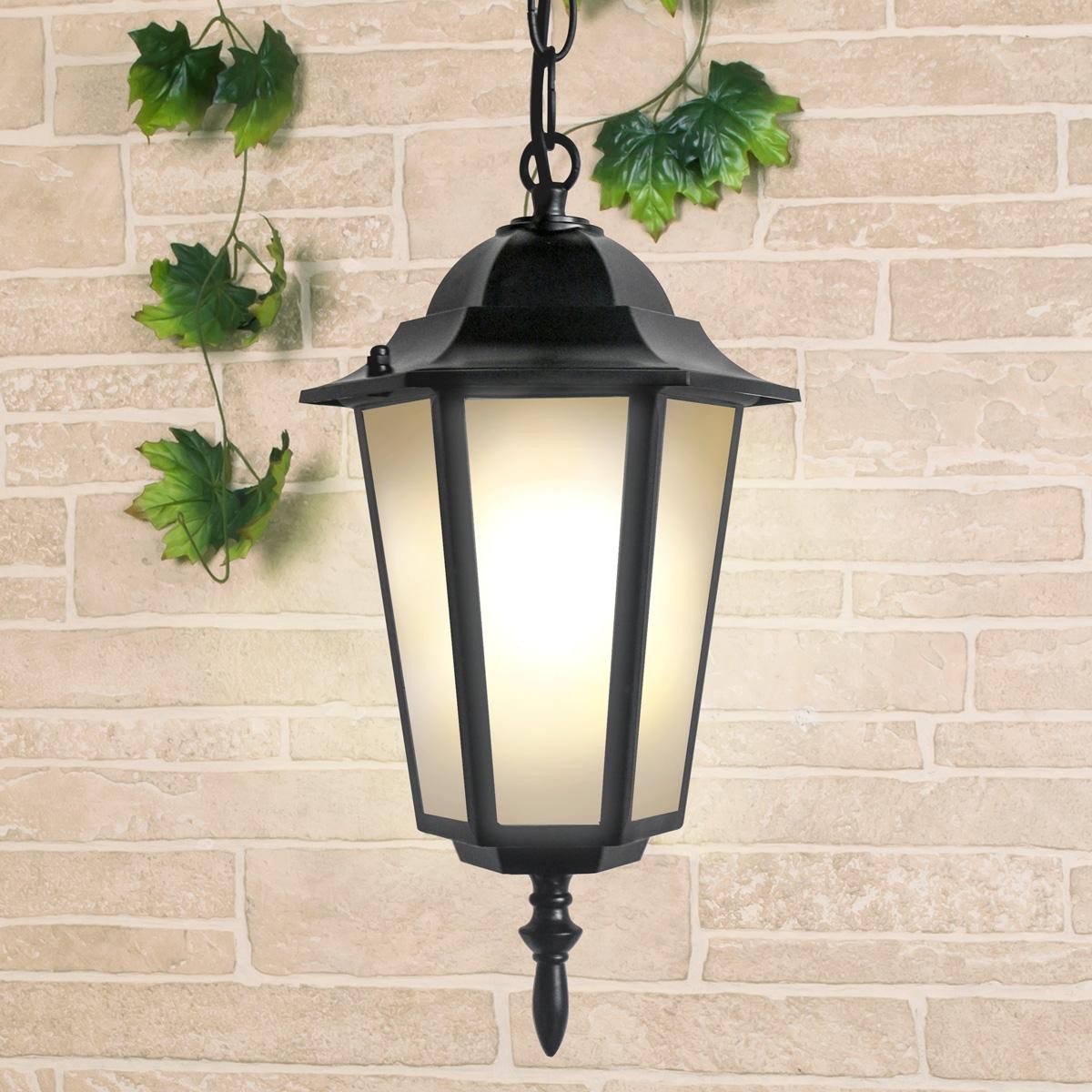 Уличный подвесной светильник Elektrostandard 1004 1004H черный (GL 1004H)