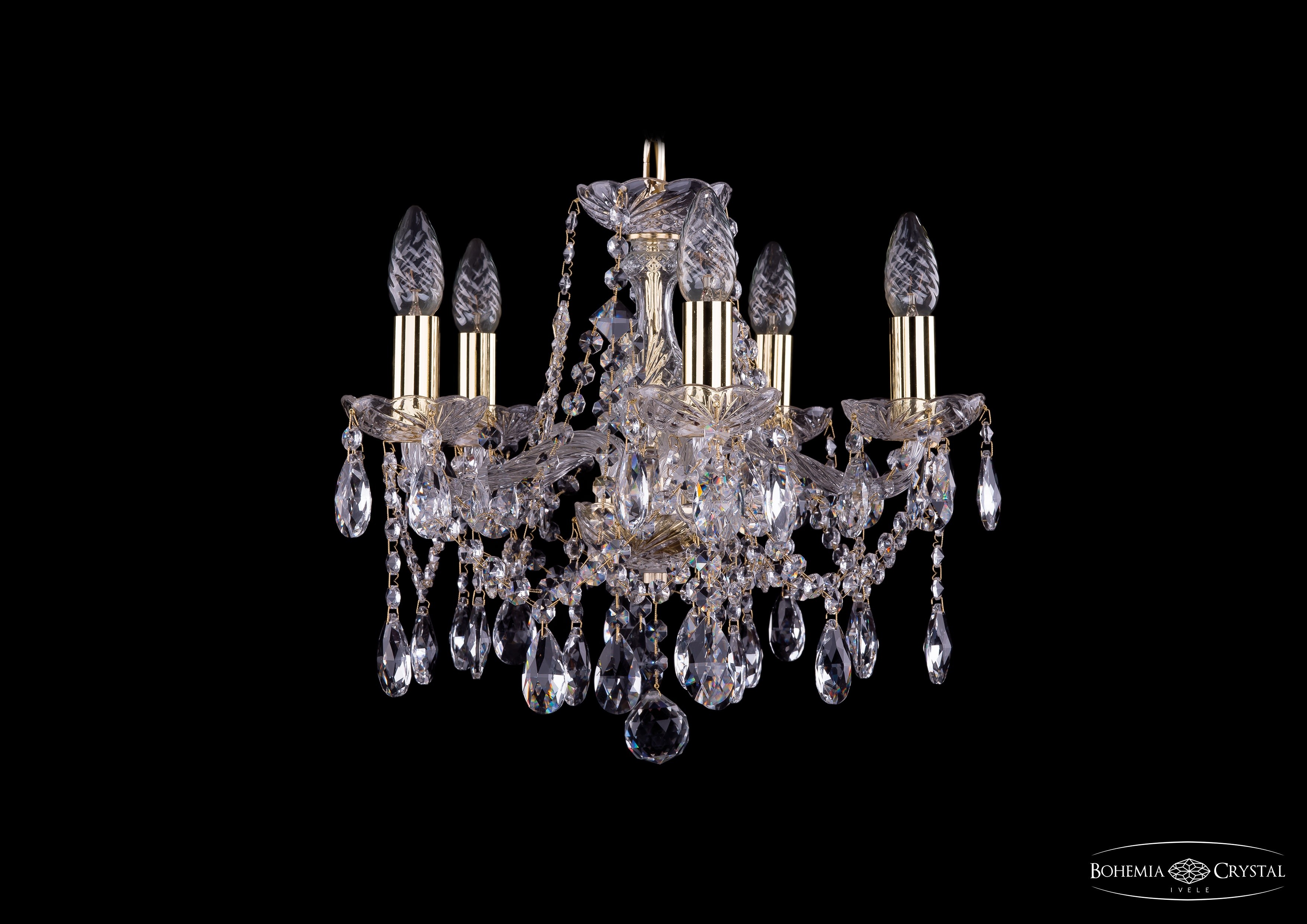 Подвесная хрустальная люстра 1413 Bohemia 1413/5/141 G