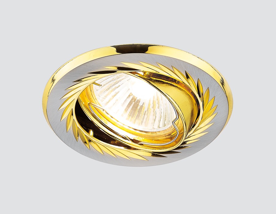 Встраиваемый светильник с узорами Classic 100A SN/G Ambrella