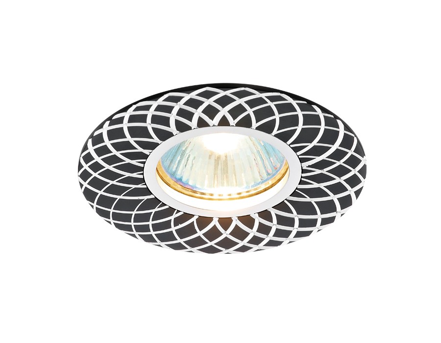 Встраиваемый светильник с узорами Classic A815 BK/AL Ambrella