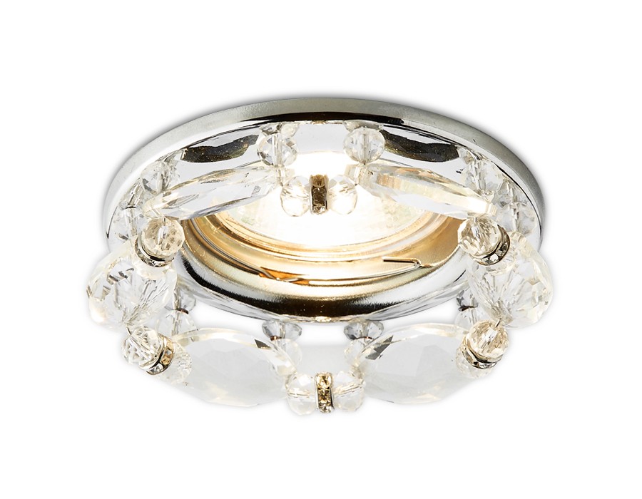 Встраиваемый светильник Ambrella Crystal K212 CL/CH