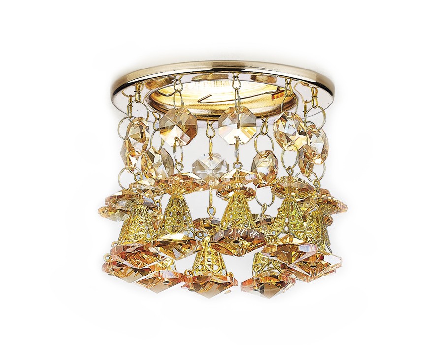 Встраиваемый светильник Ambrella Crystal K2233 G/TI