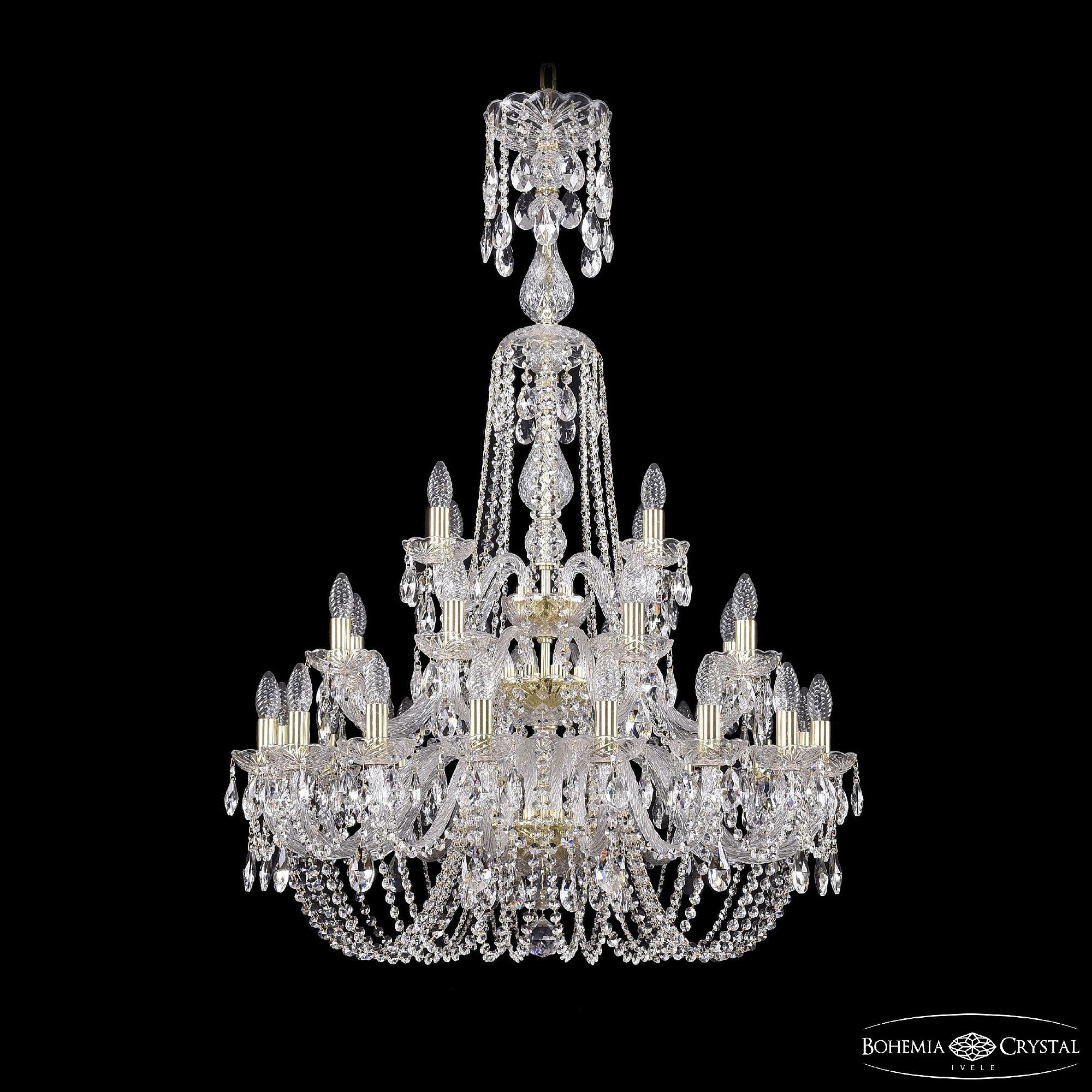 Подвесная хрустальная люстра 1402 Bohemia 1402/16+8+4/300/XL-123/3d G
