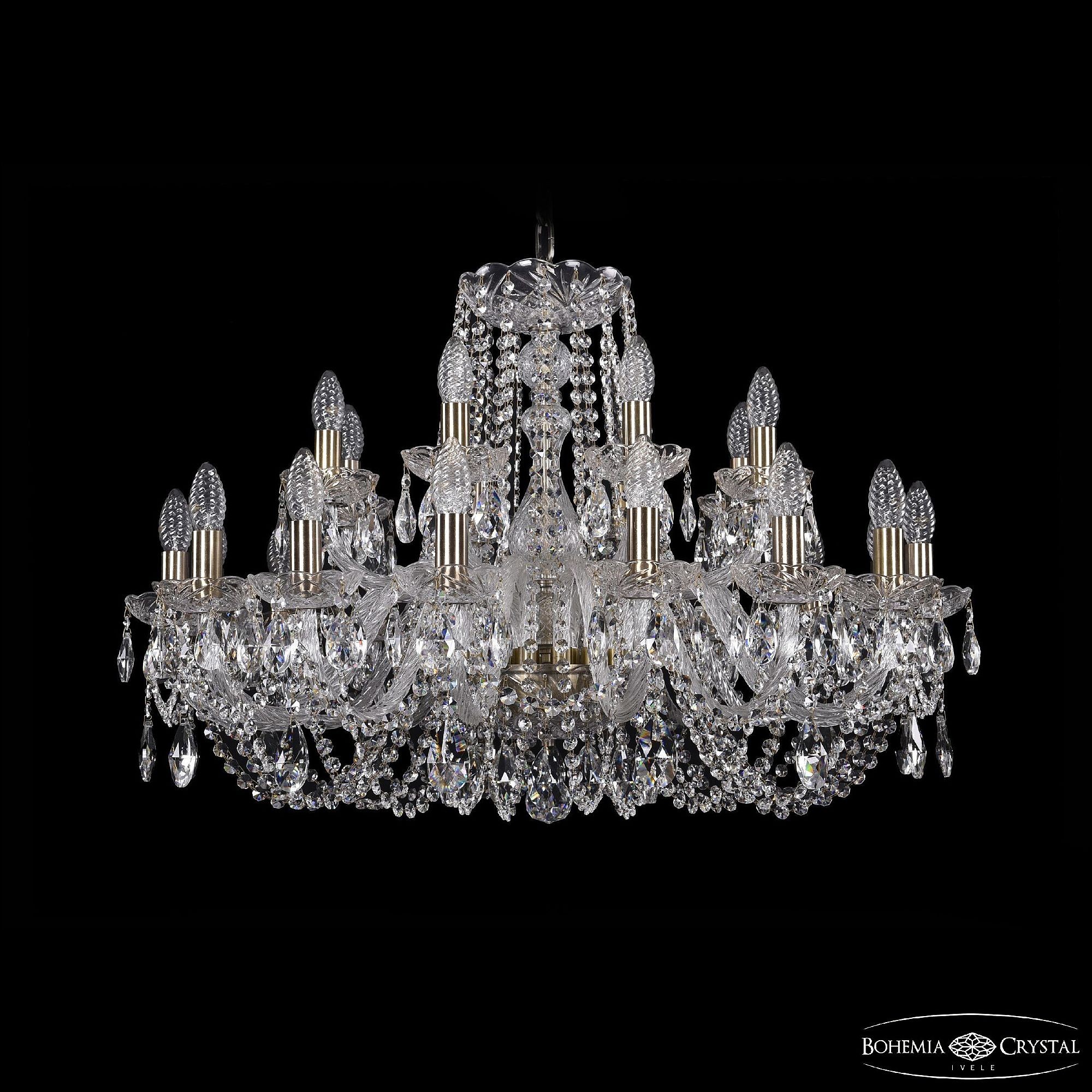Подвесная хрустальная люстра 1402 Bohemia 1402/16+8/300 Pa