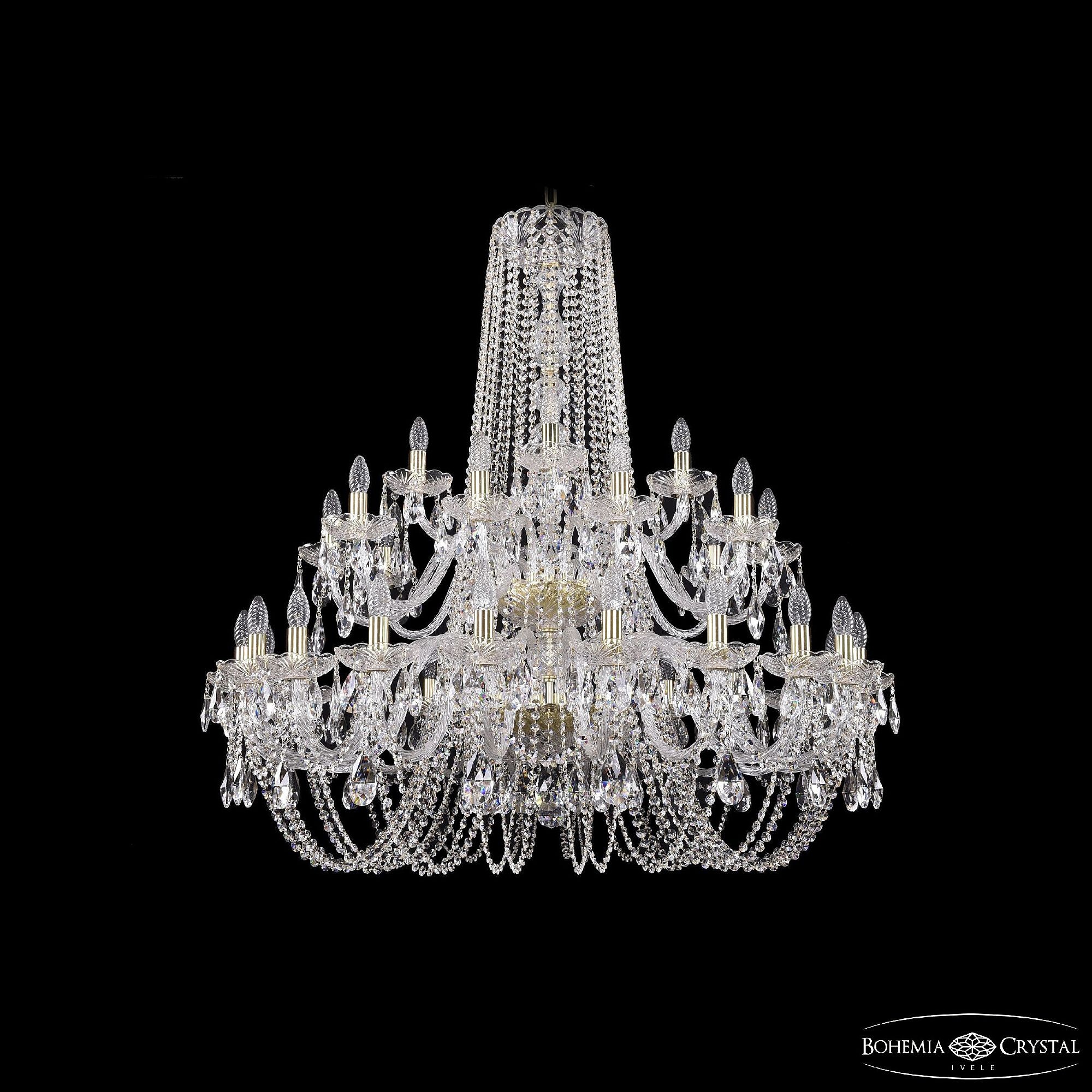 Подвесная хрустальная люстра 1402 Bohemia 1402/20+10+5/400/2d G