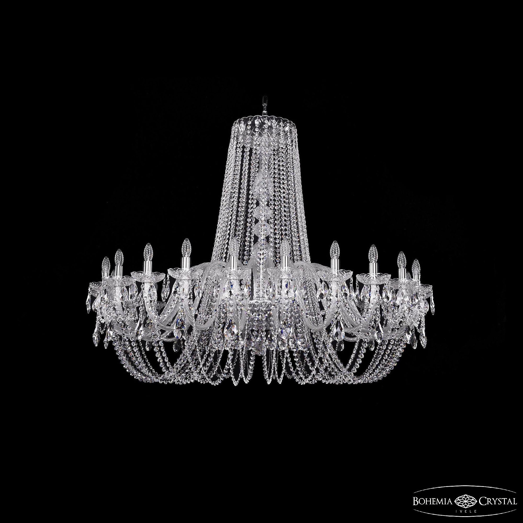 Подвесная хрустальная люстра 1402 Bohemia 1402/24/530 Ni