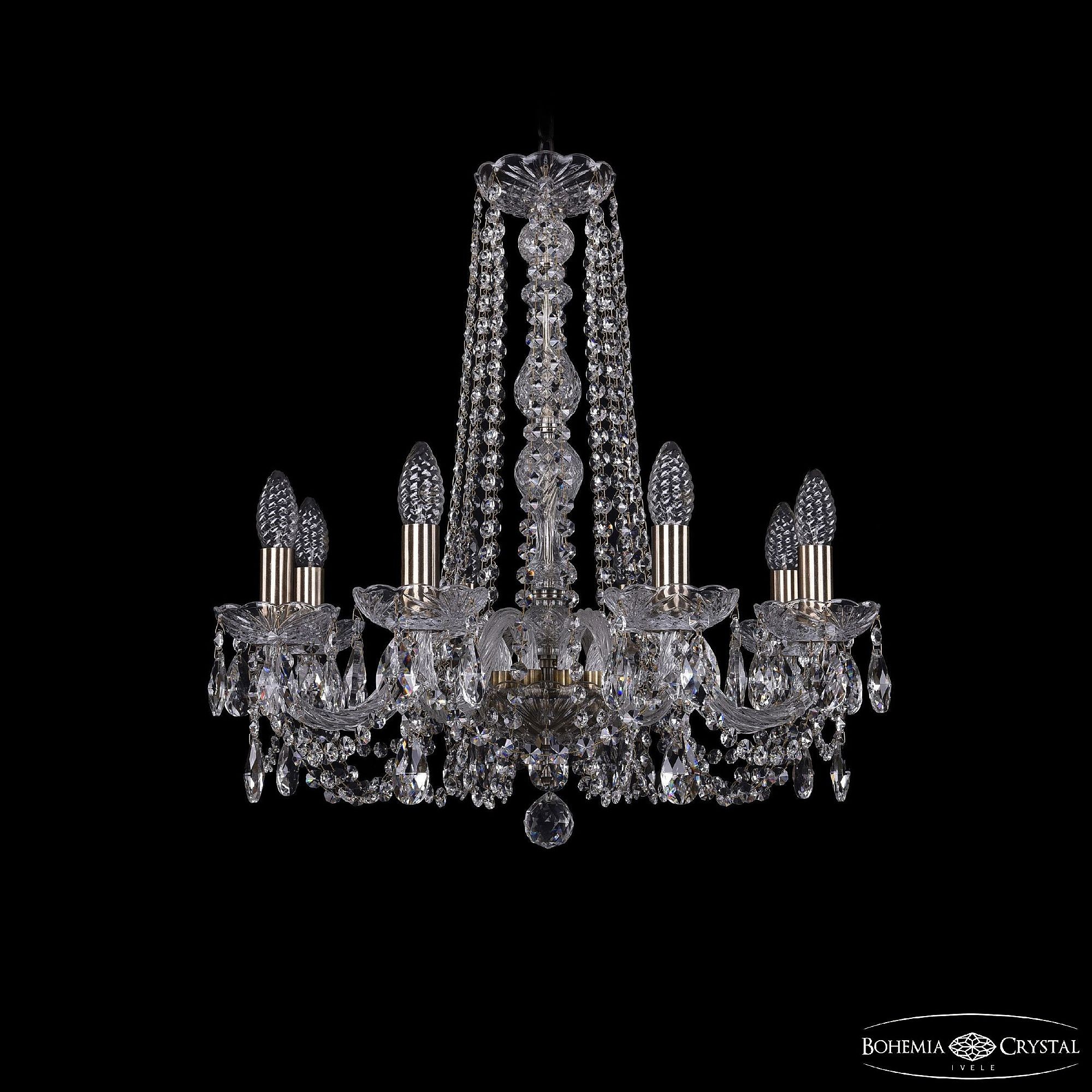 Подвесная хрустальная люстра 1402 Bohemia 1402/8/195/h-58 Pa