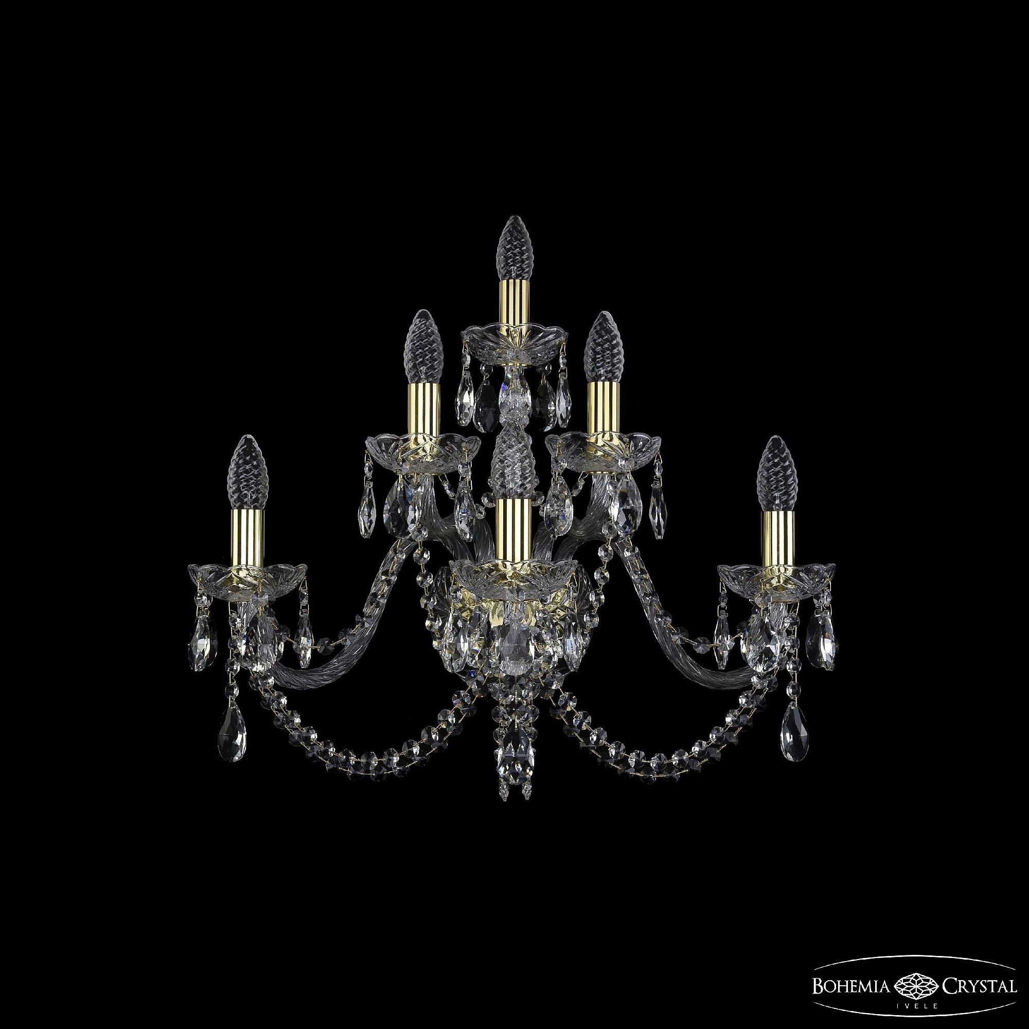 Настенное бра Bohemia 1402 1402B/3+2+1/240/G