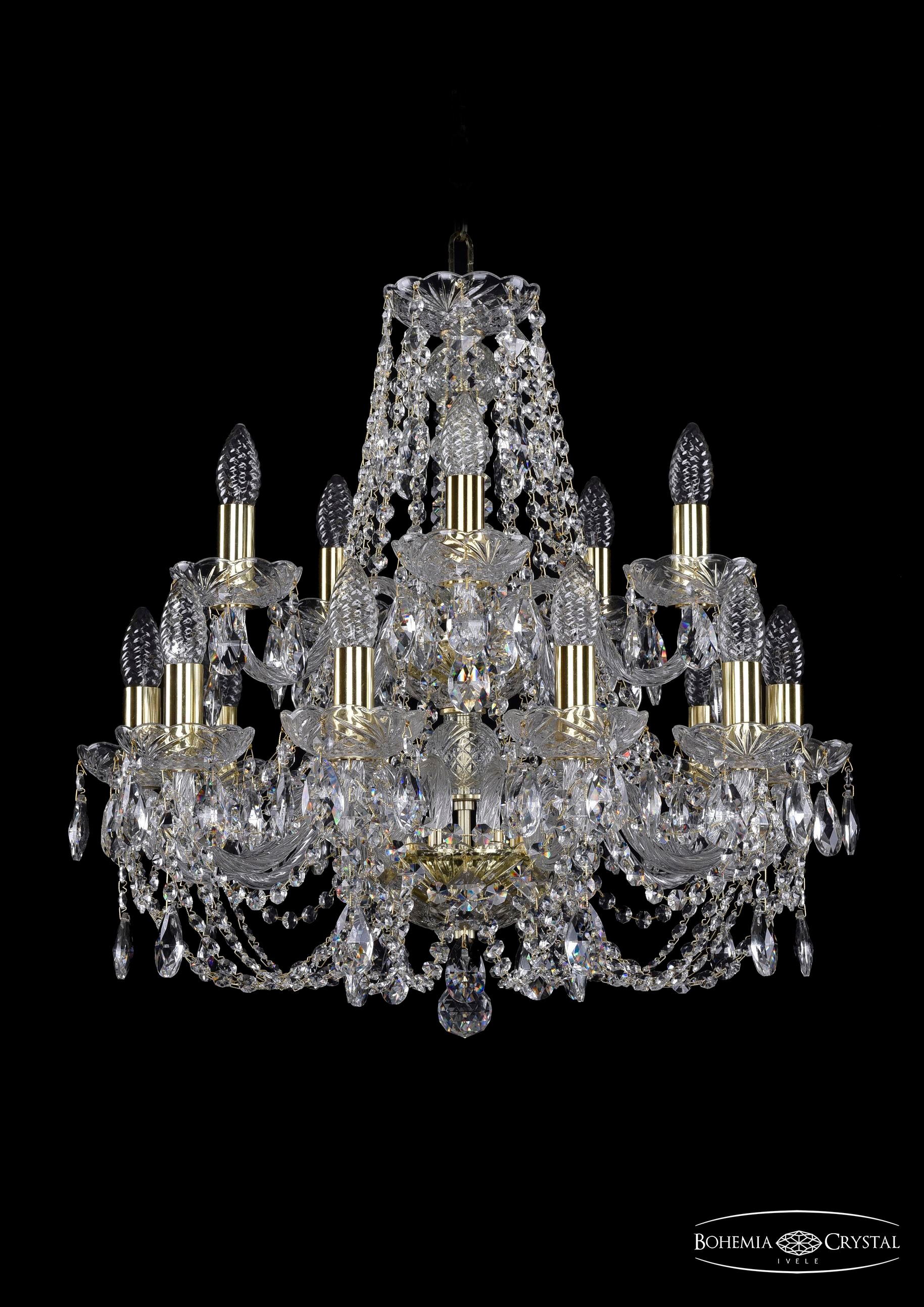 Подвесная хрустальная люстра 1406 Bohemia 1406/10+5/195/2d G