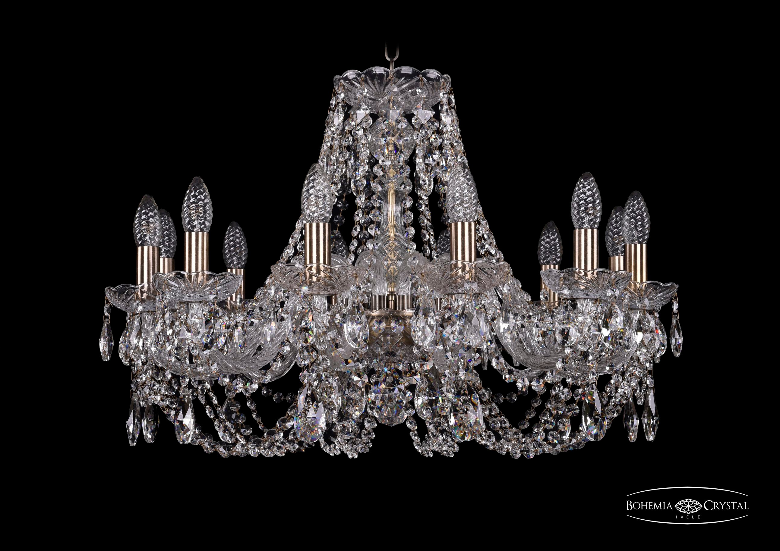Подвесная хрустальная люстра 1406 Bohemia 1406/12/240 Pa