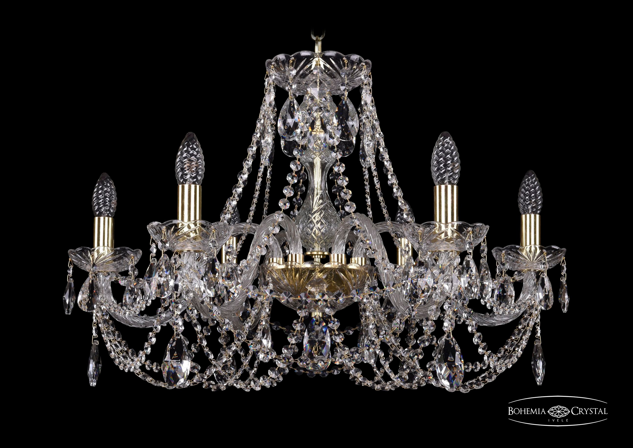 Подвесная хрустальная люстра 1406 Bohemia 1406/6/240 G