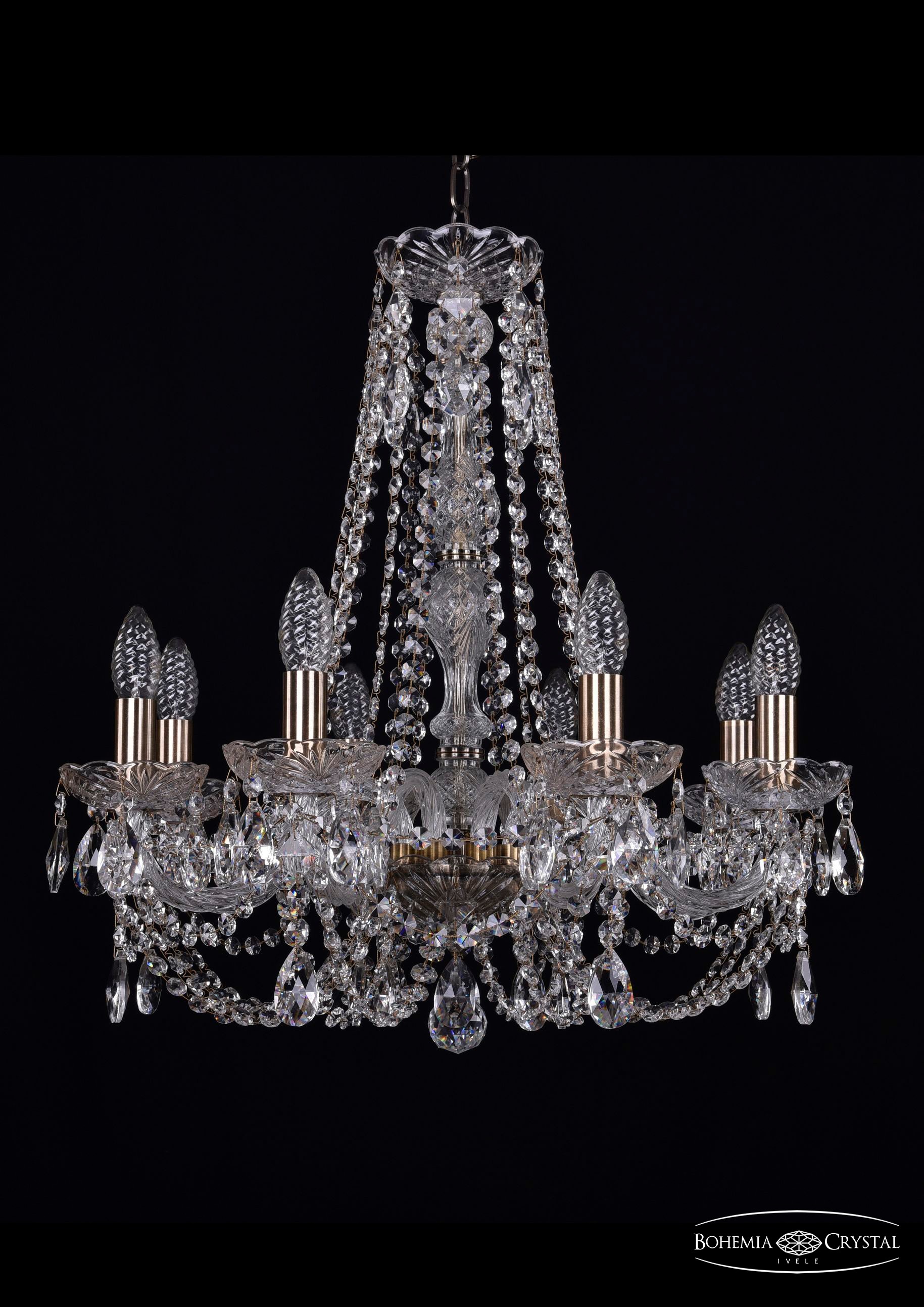 Подвесная хрустальная люстра 1406 Bohemia 1406/8/195/h-58 Pa