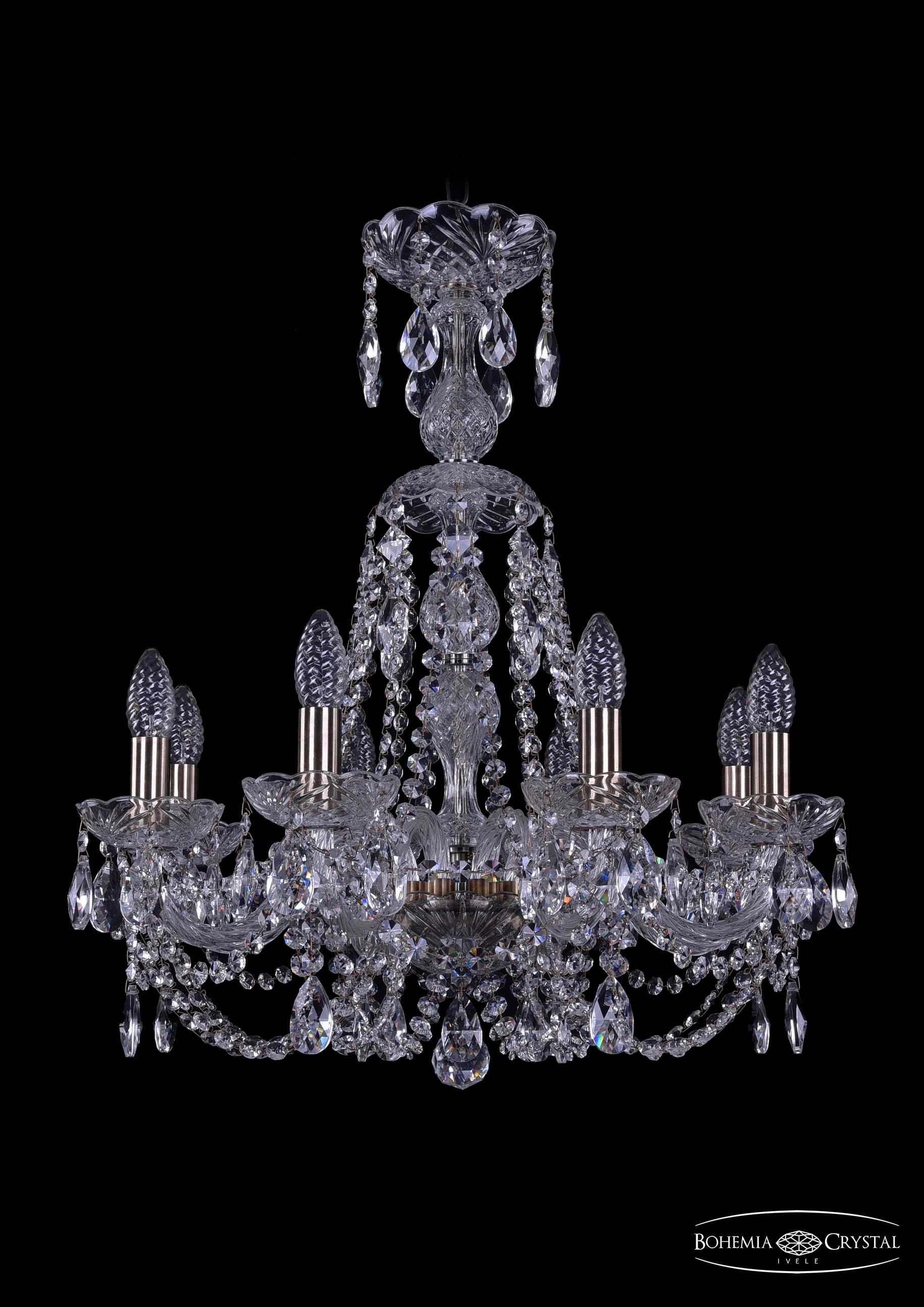 Подвесная хрустальная люстра 1406 Bohemia 1406/8/195/XL-64 Pa