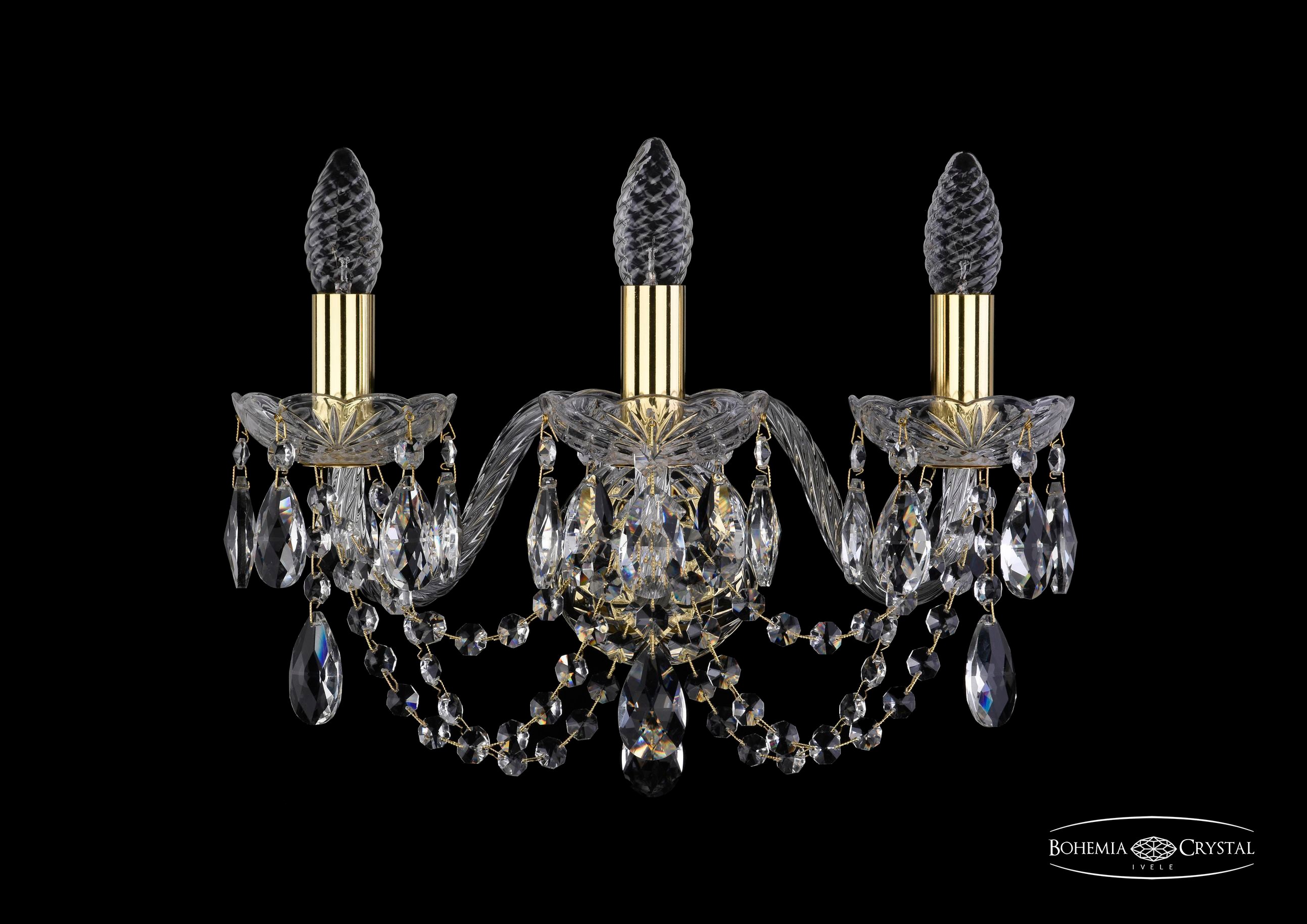 Настенное бра Bohemia 1406 1406B/3/160/G