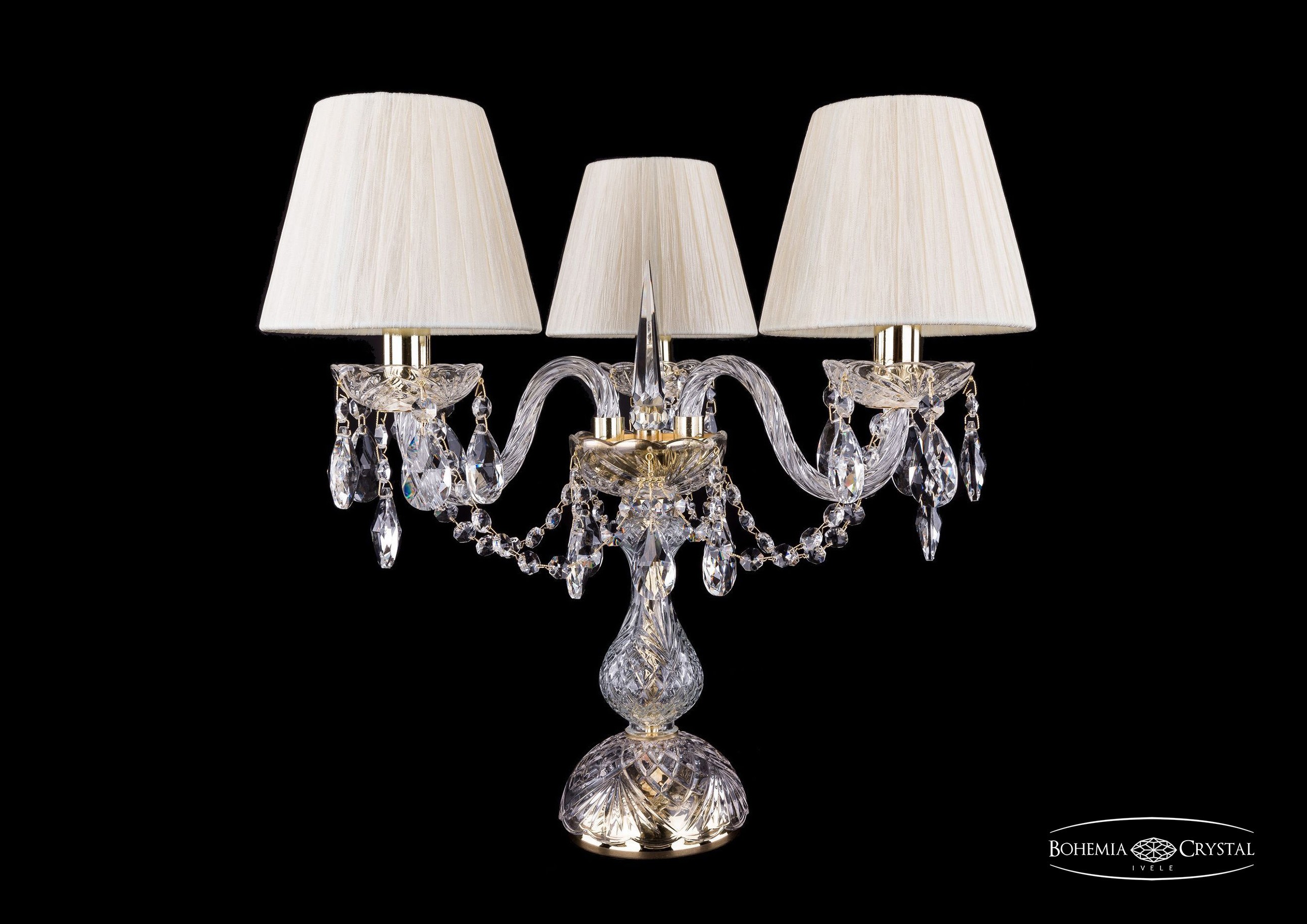 Настольная лампа Bohemia 1406 1406L/3/141-39/G/SH33-160