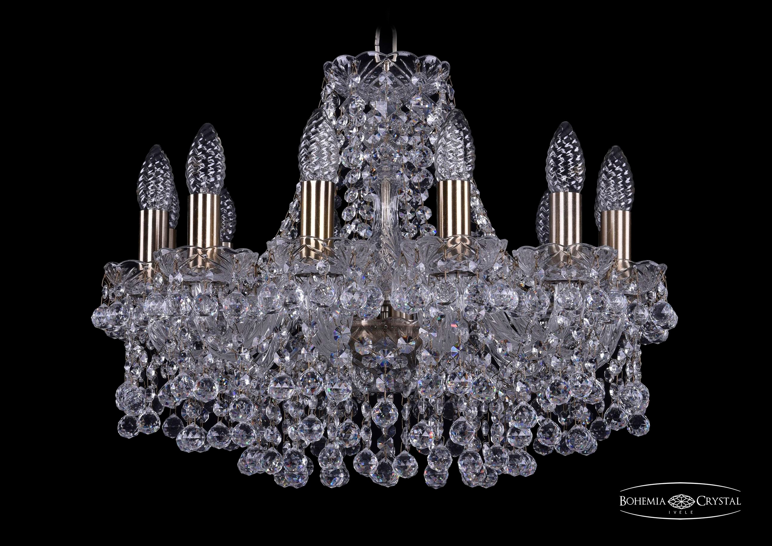 Подвесная хрустальная люстра 1409 Bohemia 1409/12/160 Pa