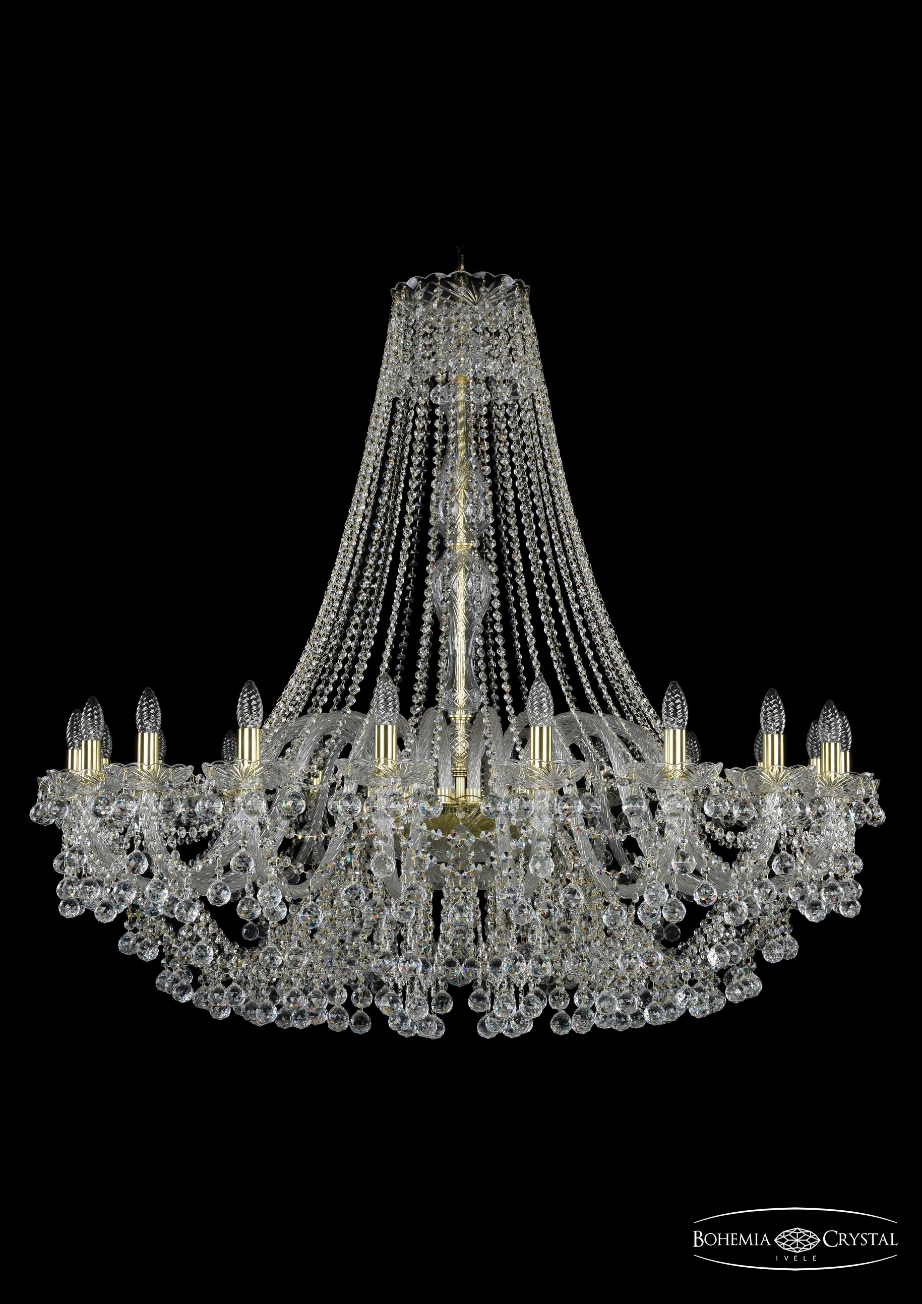 Подвесная хрустальная люстра 1409 Bohemia 1409/20/460/h-118 G