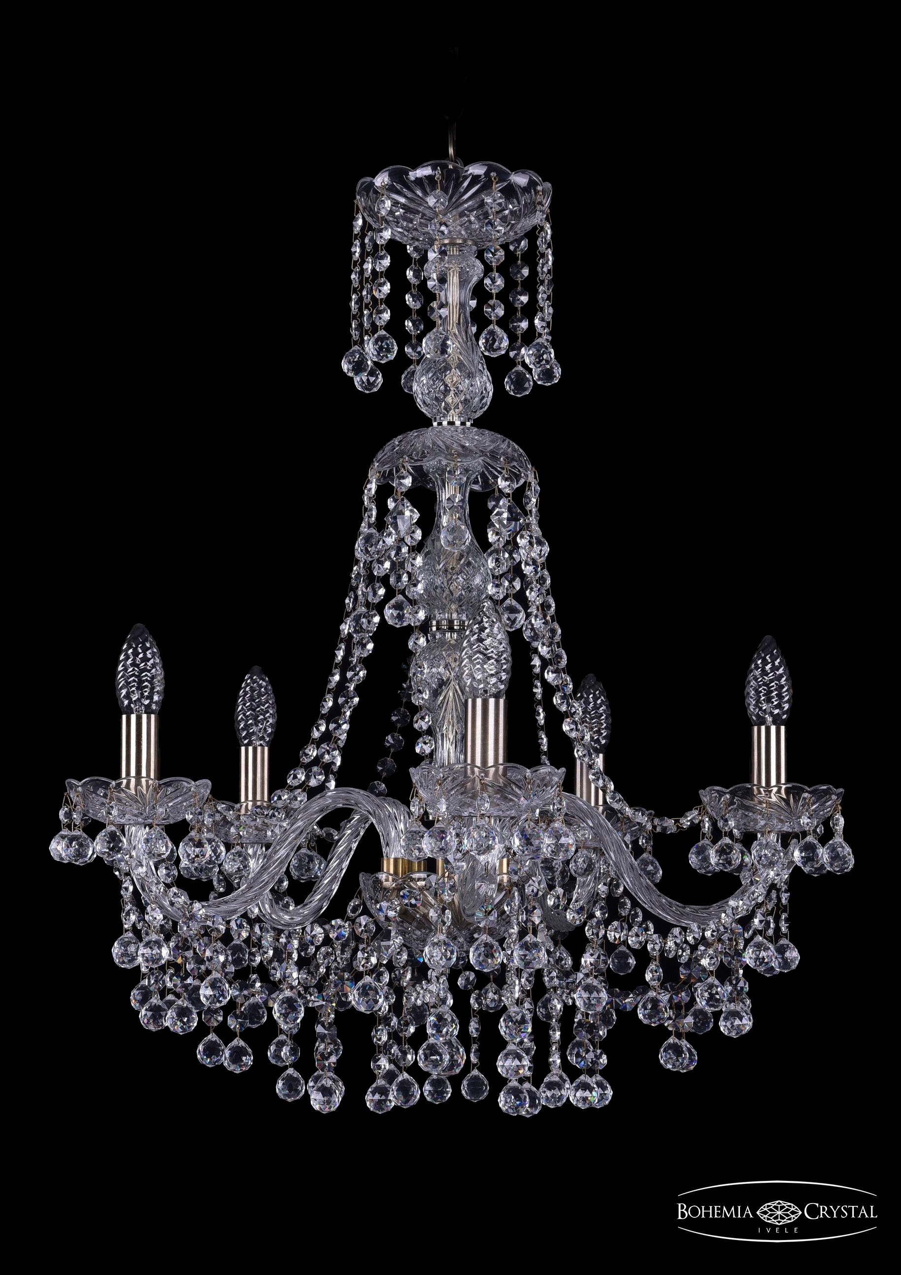 Подвесная хрустальная люстра 1409 Bohemia 1409/5/195/XL-68 Pa