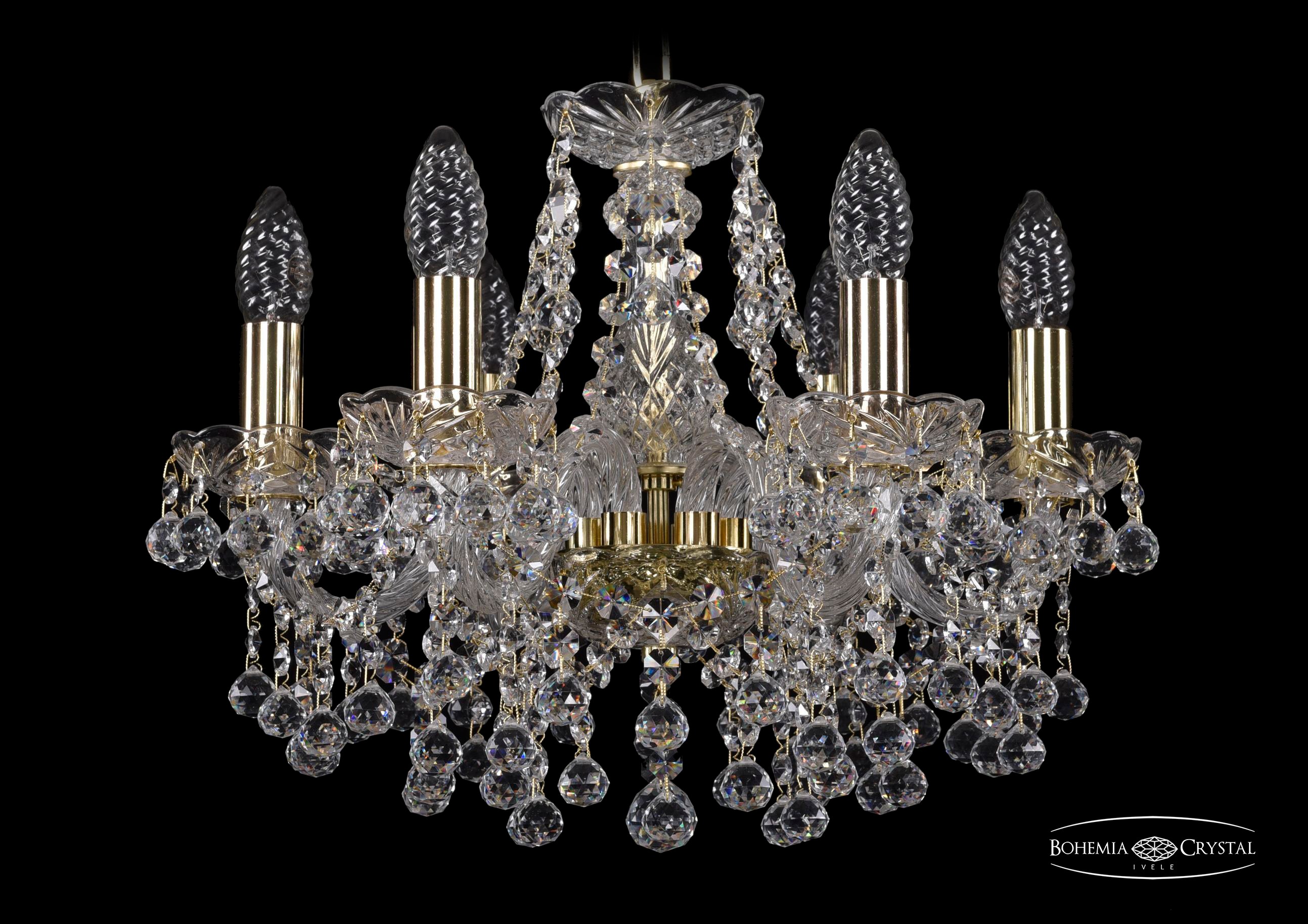 Подвесная хрустальная люстра 1409 Bohemia 1409/6/141 G