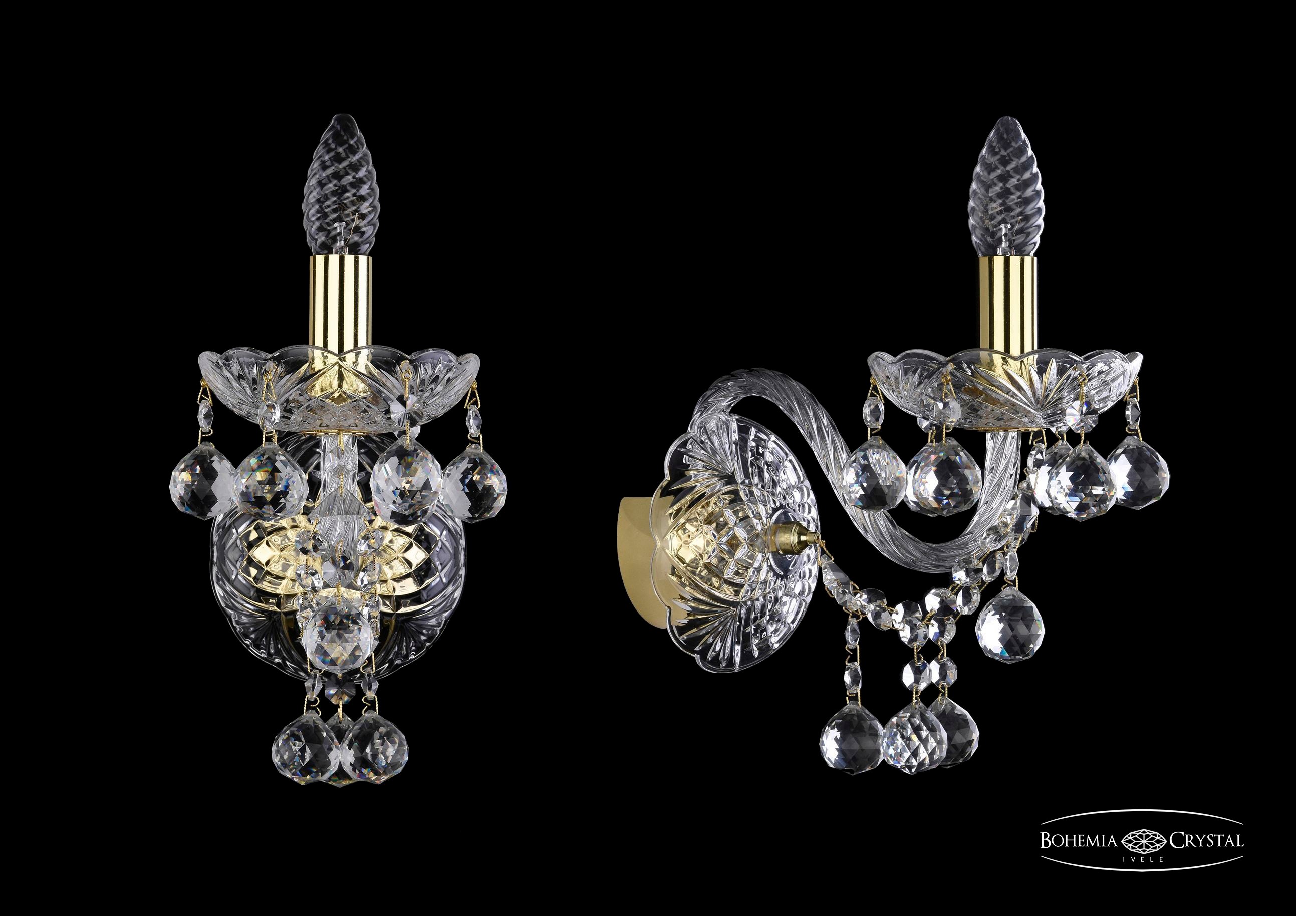 Настенное бра Bohemia 1409 1409B/1/160/XL/G