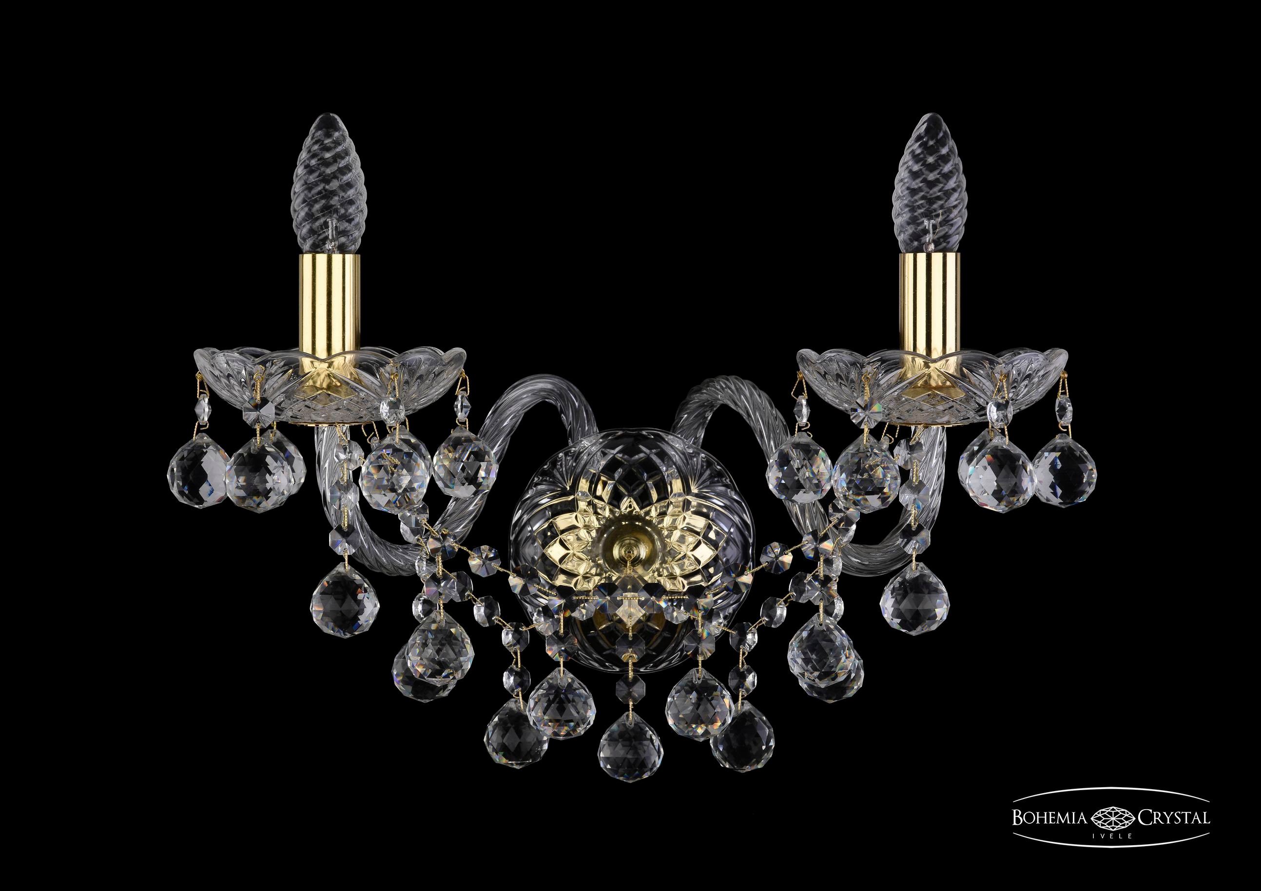 Настенное бра Bohemia 1409 1409B/2/195/XL/G