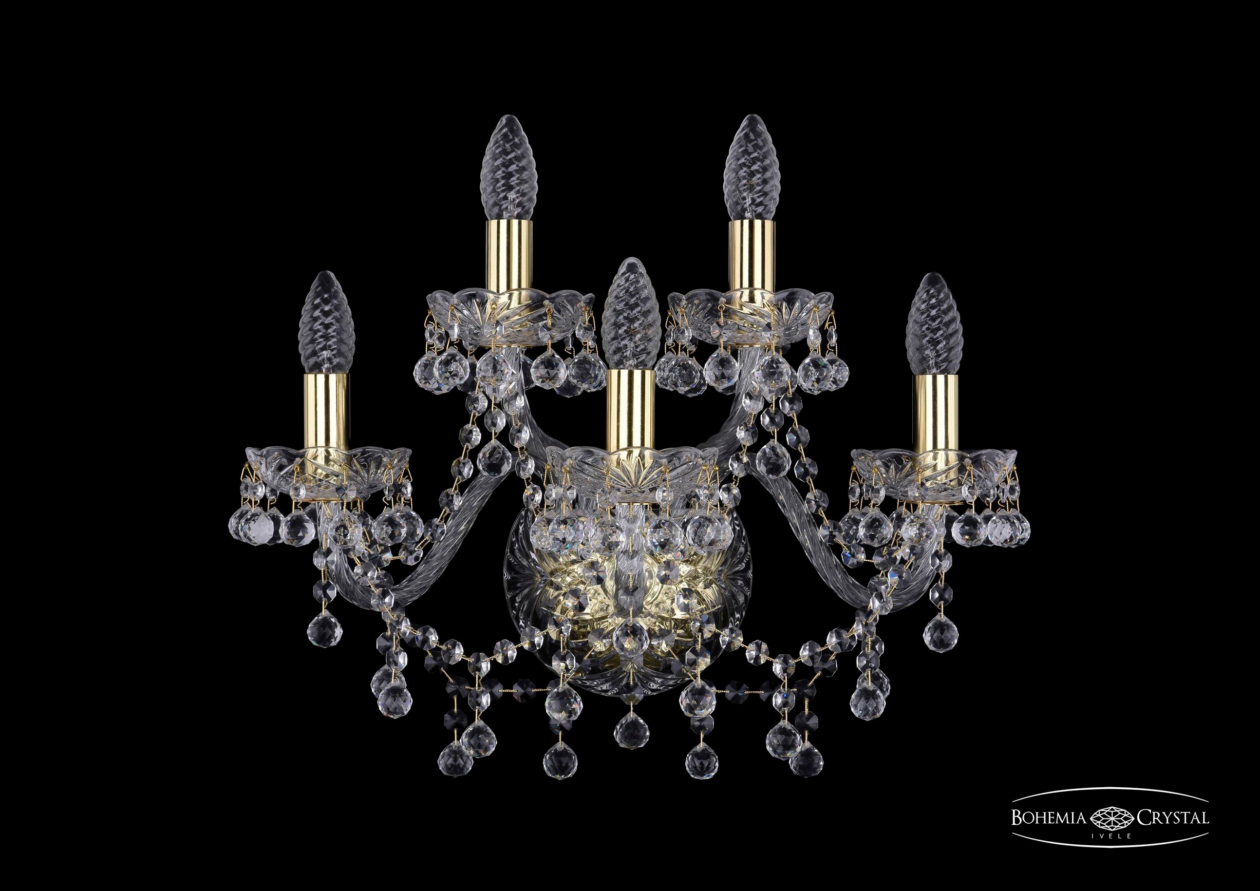 Настенное бра Bohemia 1409 1409B/3+2/160/G