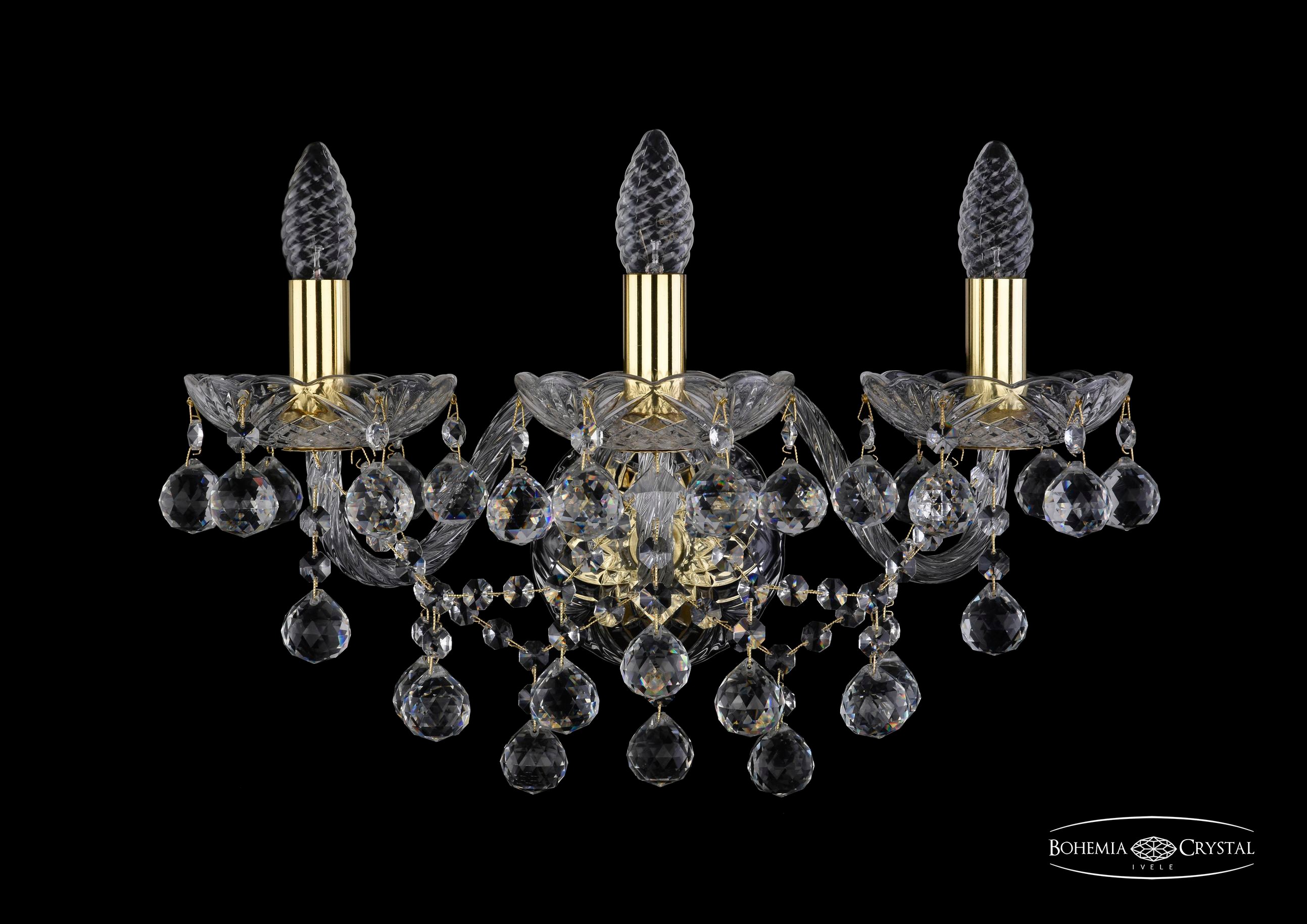 Настенное бра Bohemia 1409 1409B/3/160/XL/G