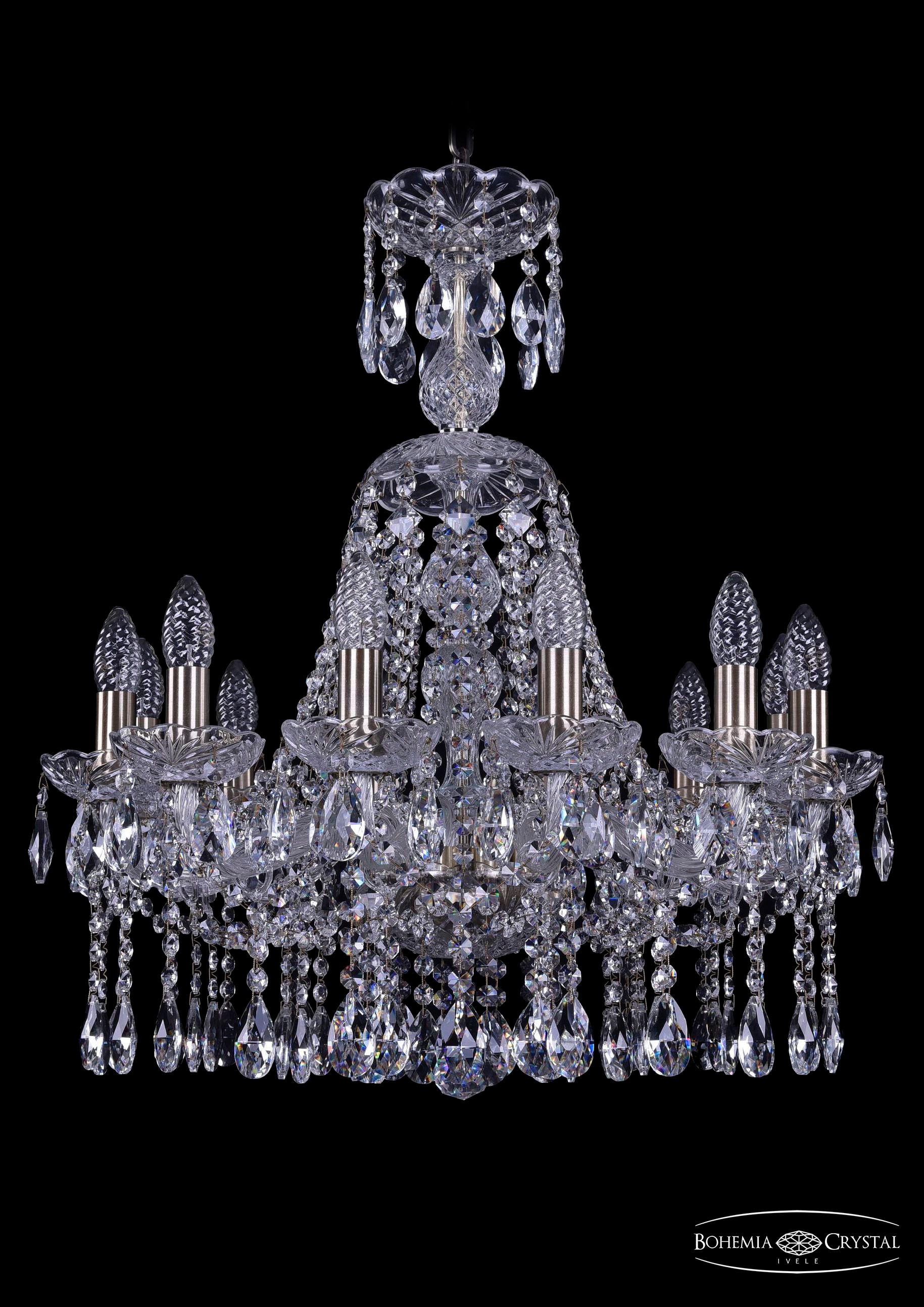 Подвесная хрустальная люстра 1413 Bohemia 1413/12/200/XL-66 Pa