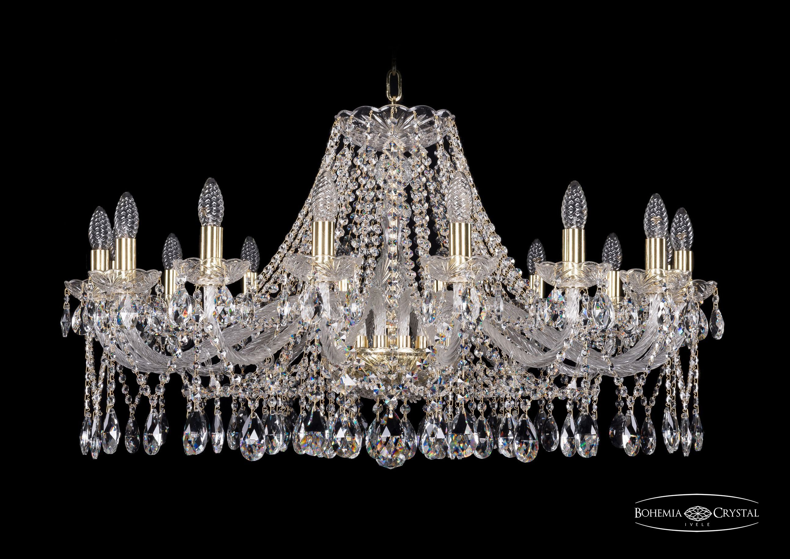 Подвесная хрустальная люстра 1413 Bohemia 1413/16/360 G