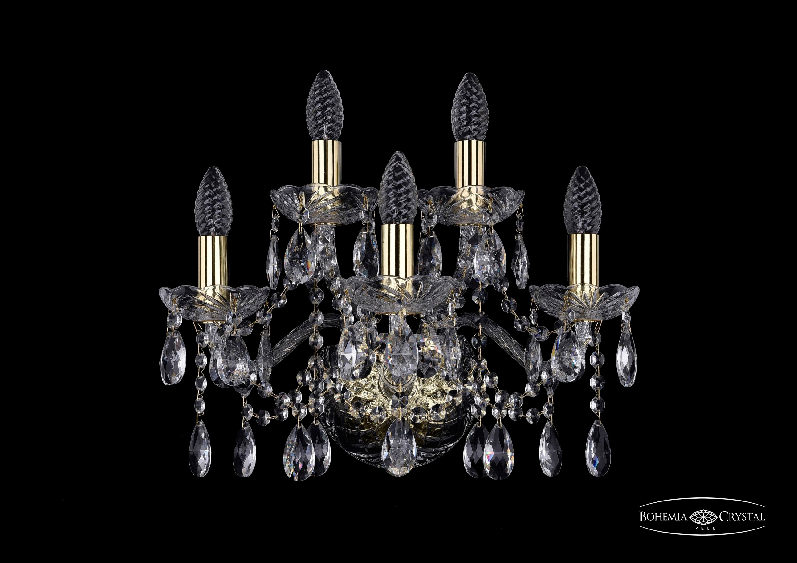 Настенное бра Bohemia 1413 1413B/3+2/165/G