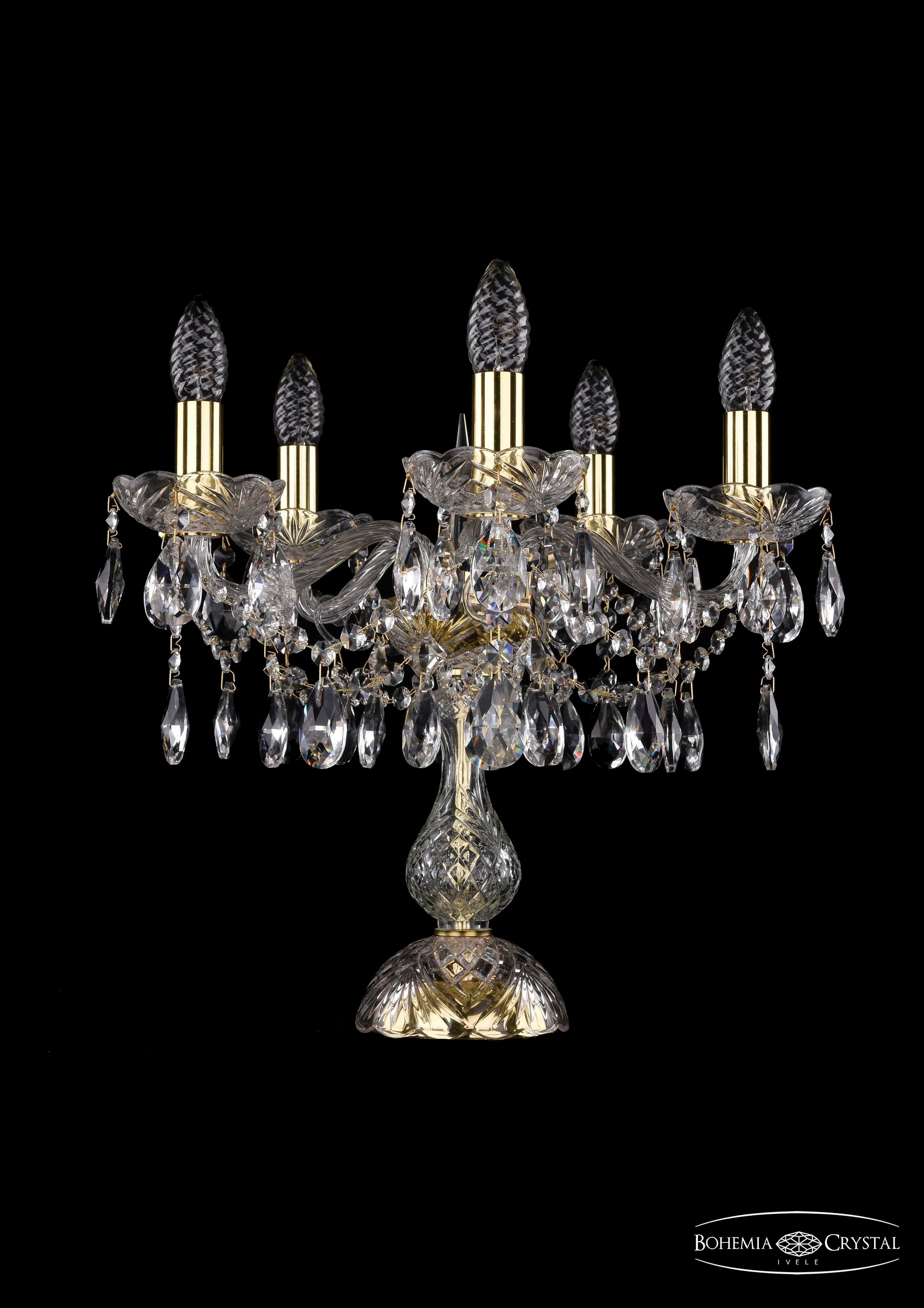 Настольная лампа Bohemia 1413 1413L/5/141-39/G