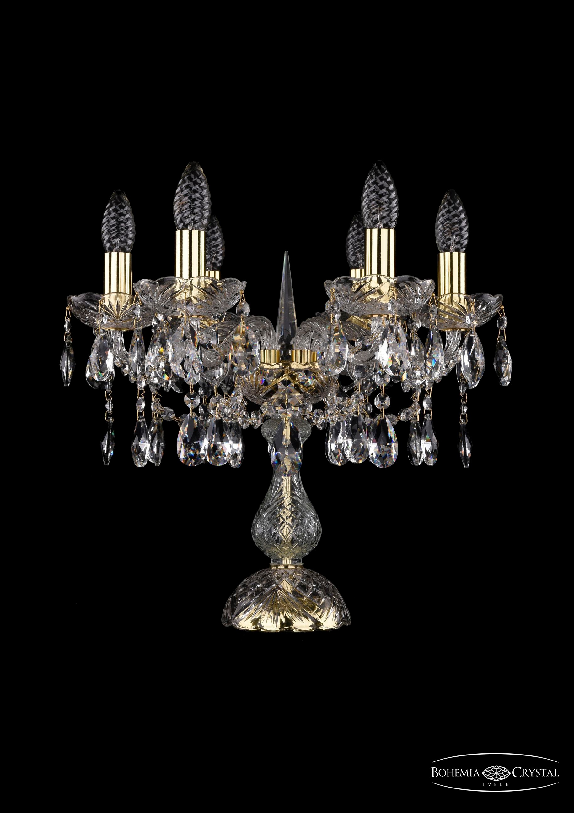 Настольная лампа Bohemia 1413 1413L/6/141-39/G