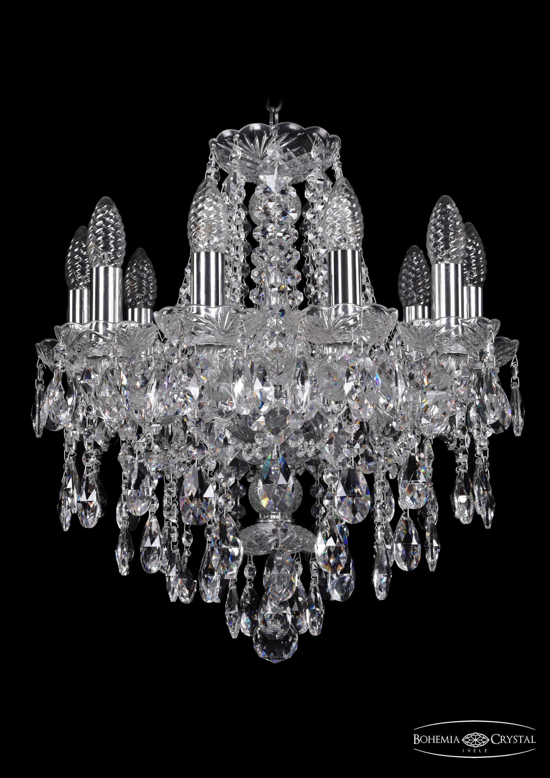 Подвесная хрустальная люстра 1415 Bohemia 1415/10/141 Ni