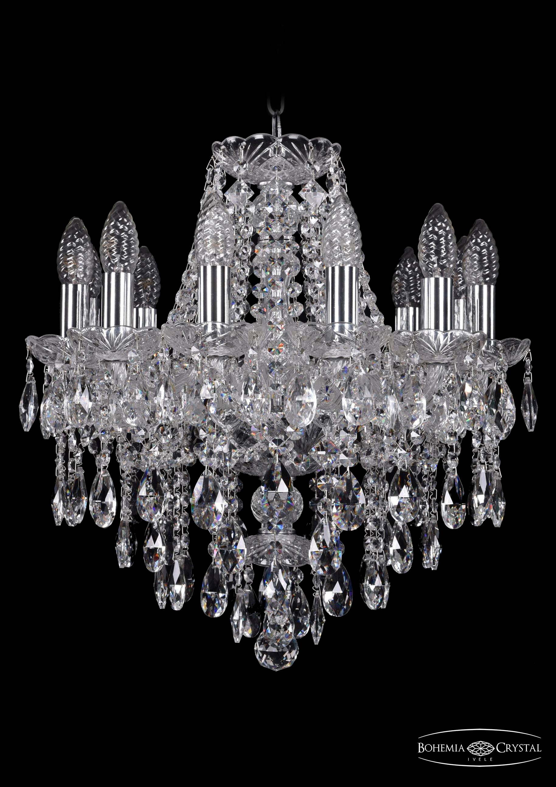 Подвесная хрустальная люстра 1415 Bohemia 1415/12/141 Ni