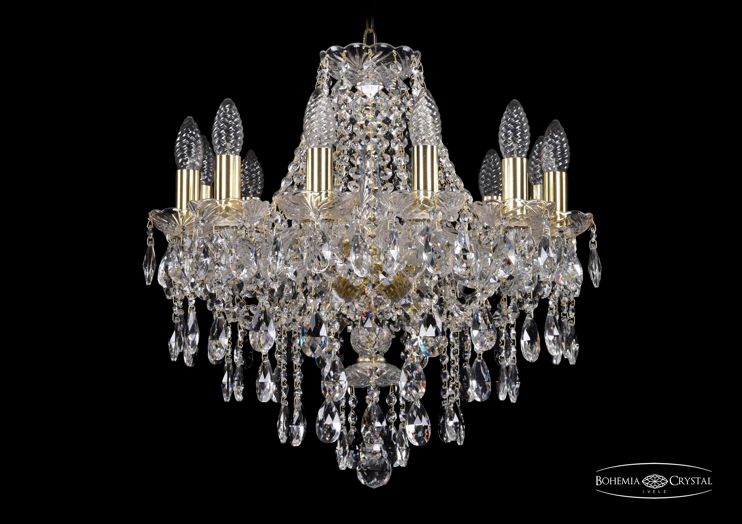 Подвесная хрустальная люстра 1415 Bohemia 1415/12/165 G