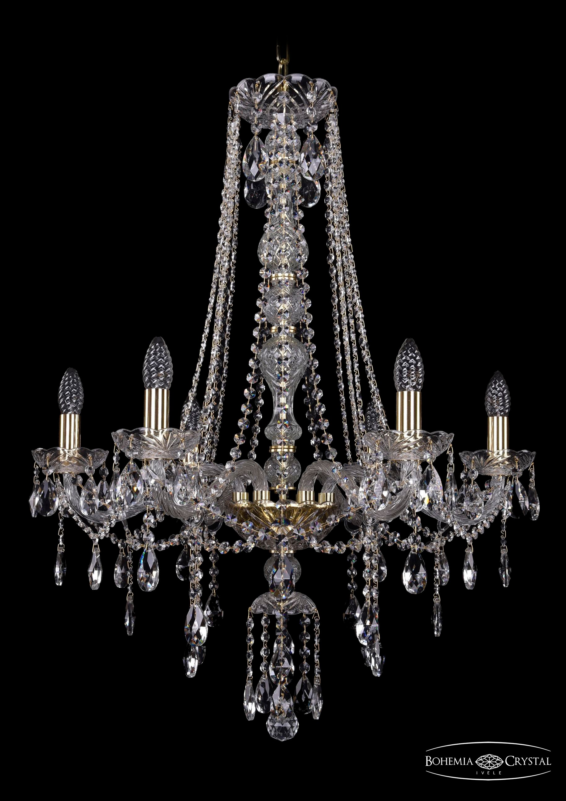 Подвесная хрустальная люстра 1415 Bohemia 1415/6/220/h-86 G