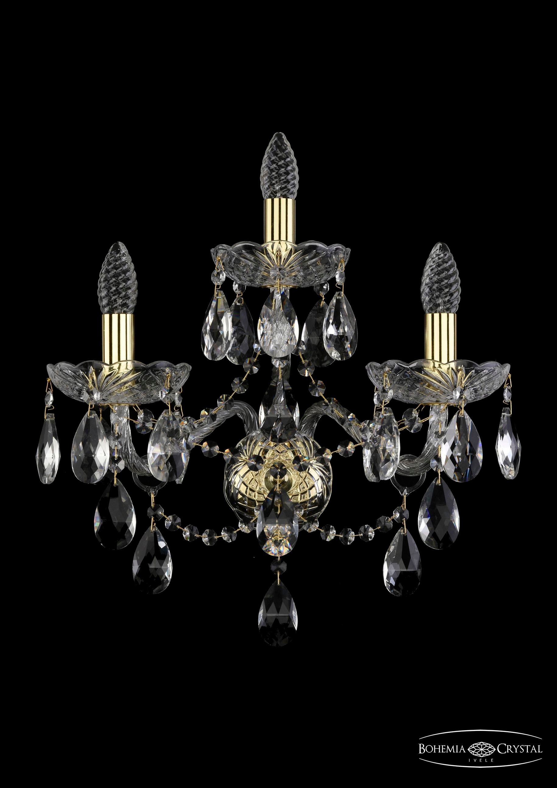 Настенное бра Bohemia 1415 1415B/2+1/200/XL/G
