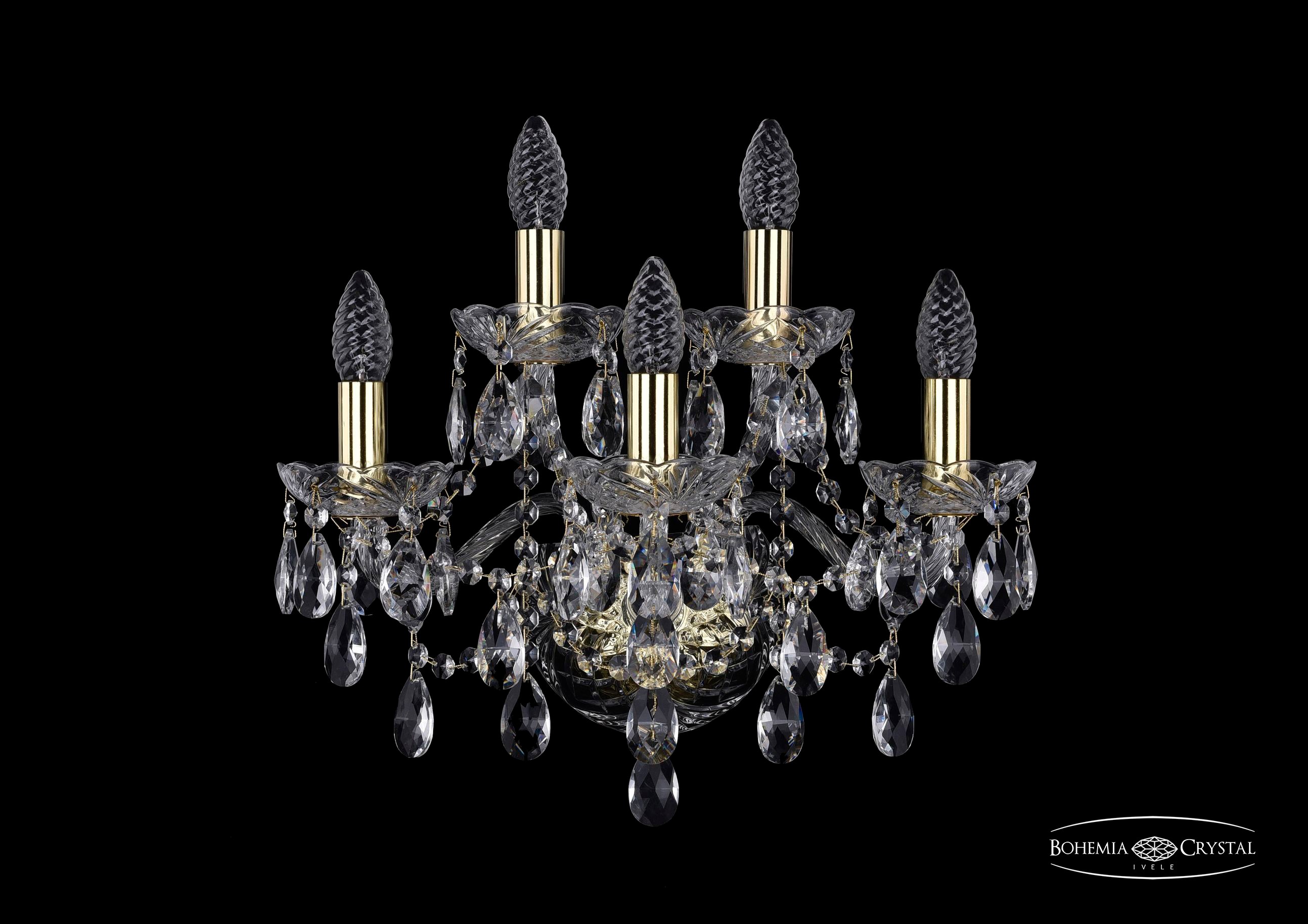 Настенное бра Bohemia 1415 1415B/3+2/165/G