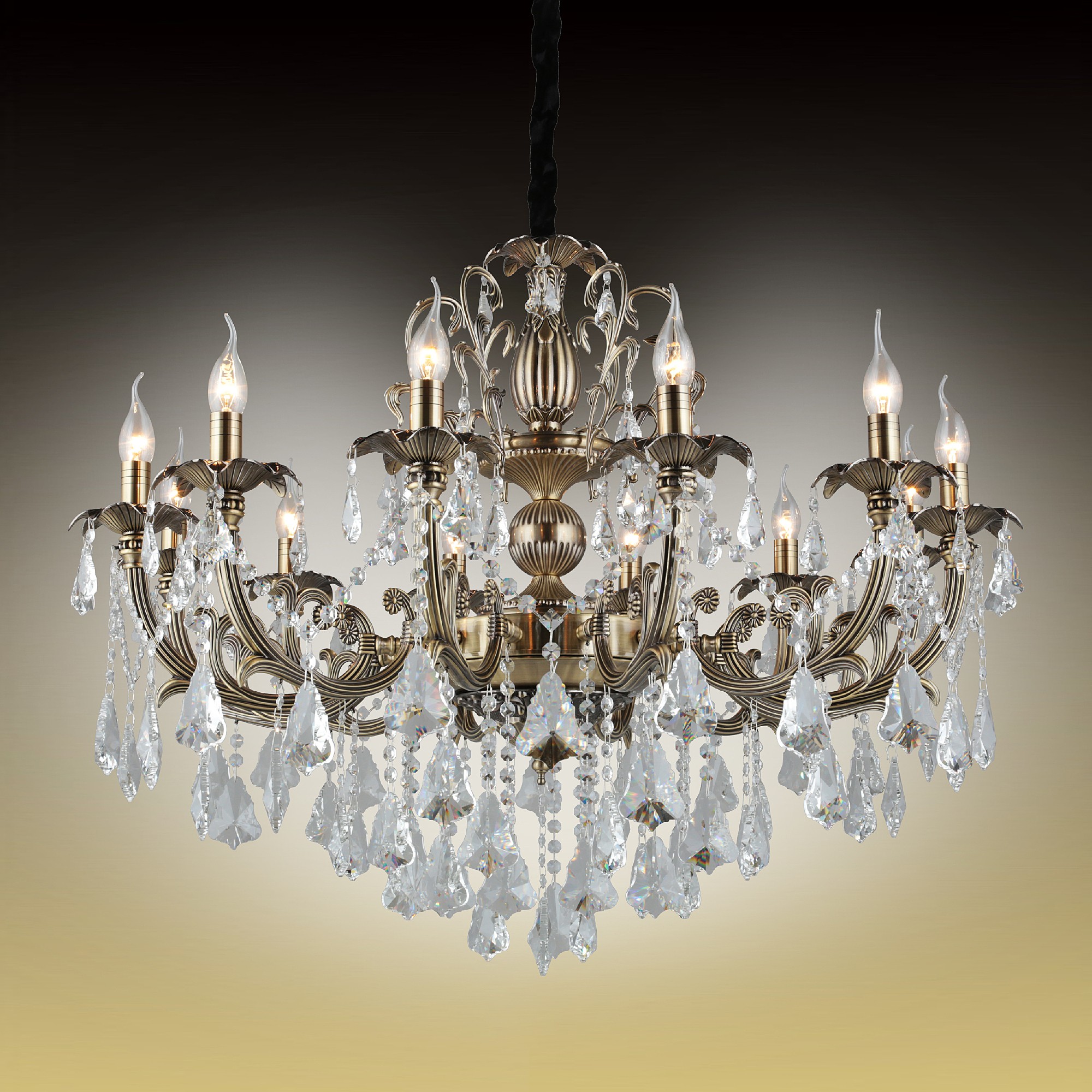 Подвесная хрустальная люстра Grosseto Omnilux OML-77733-12