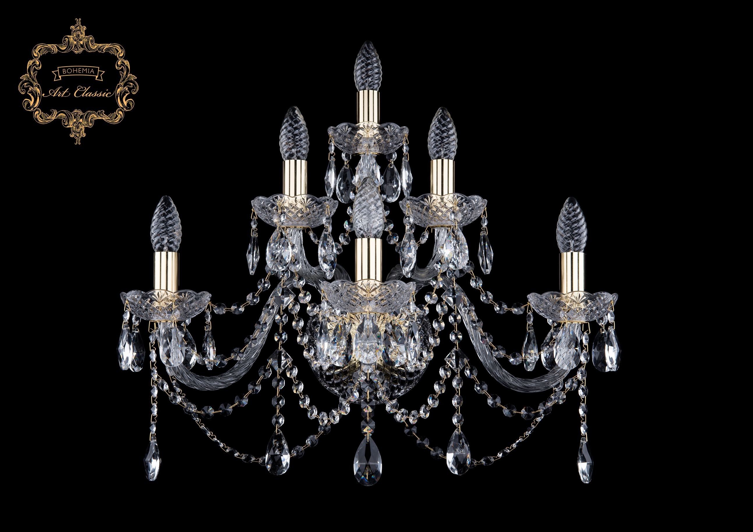 Настенное бра Art Classic 10.12.3+2+1.240.Gd.Sp