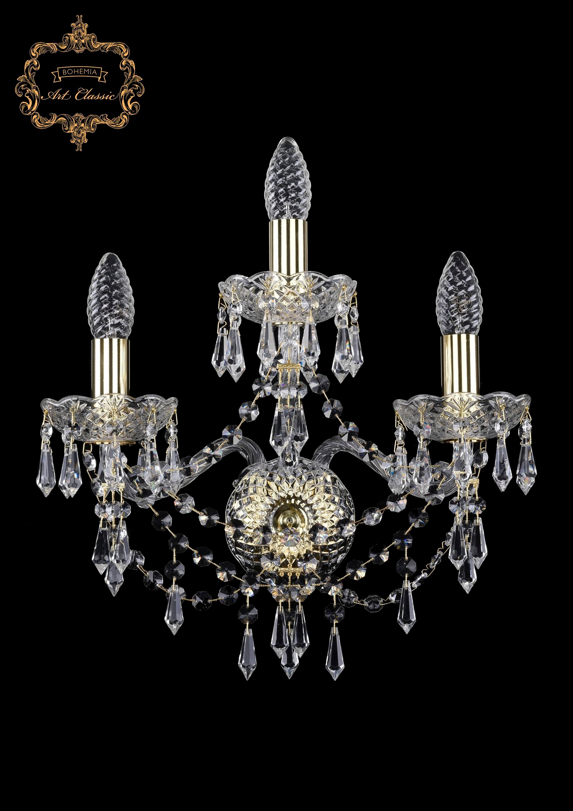 Настенное бра Art Classic 10.23.2+1.141.Gd.Dr