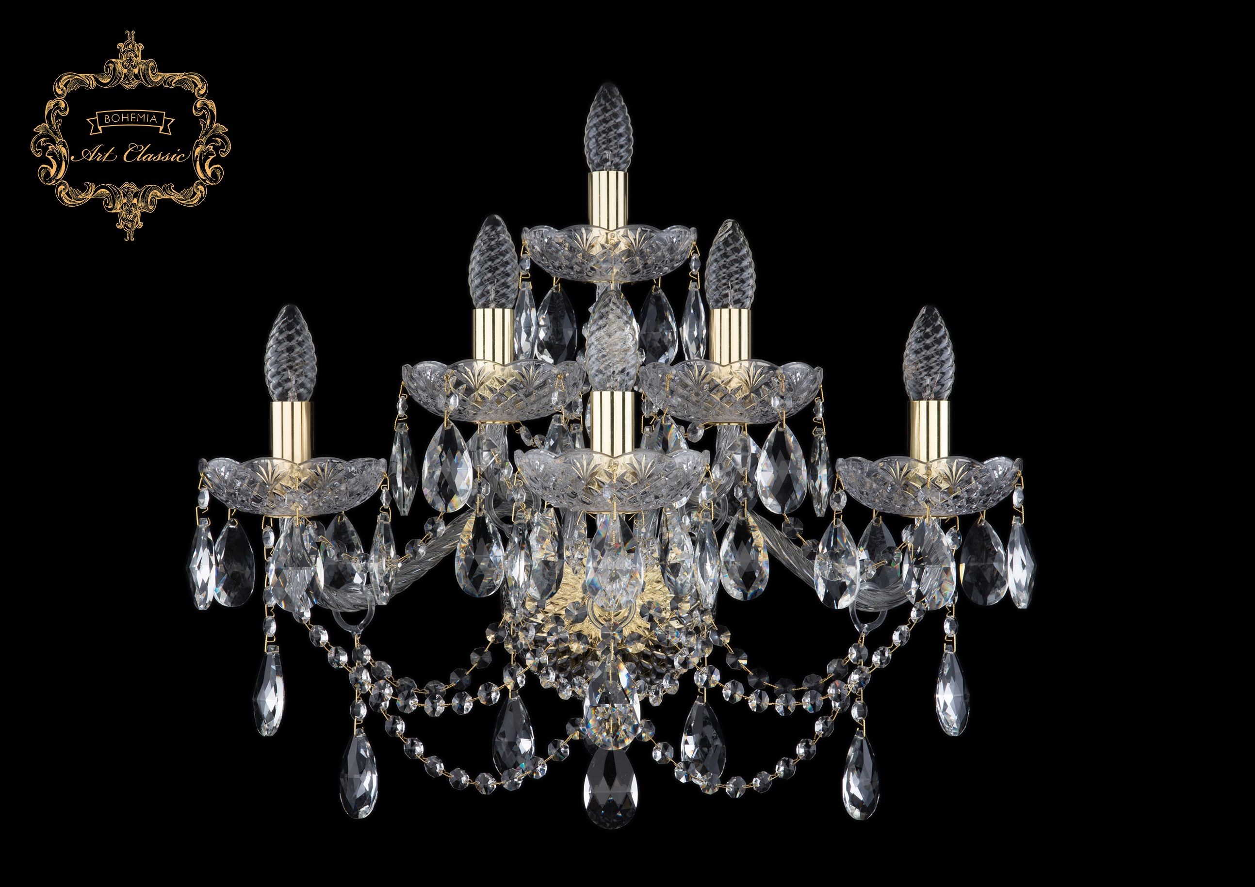 Настенное бра Art Classic 10.25.3+2+1.220.XL.Gd.Sp